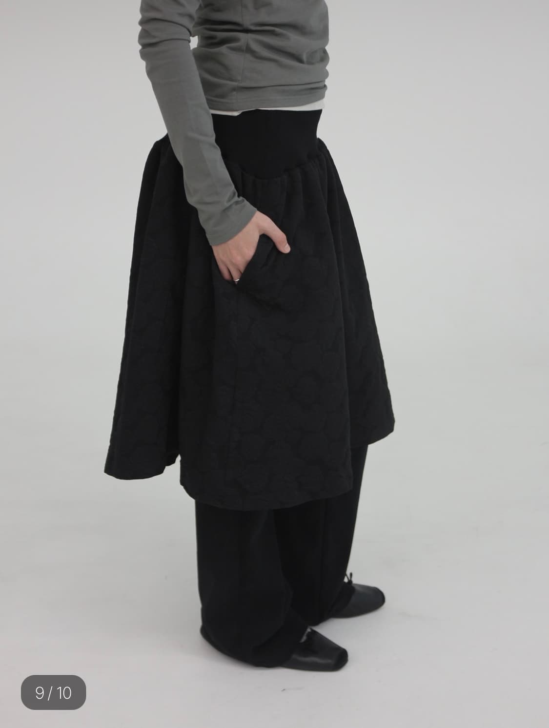 아모르샤이 BANDING MIDI SKIRT JACQUARD 상품이미지8