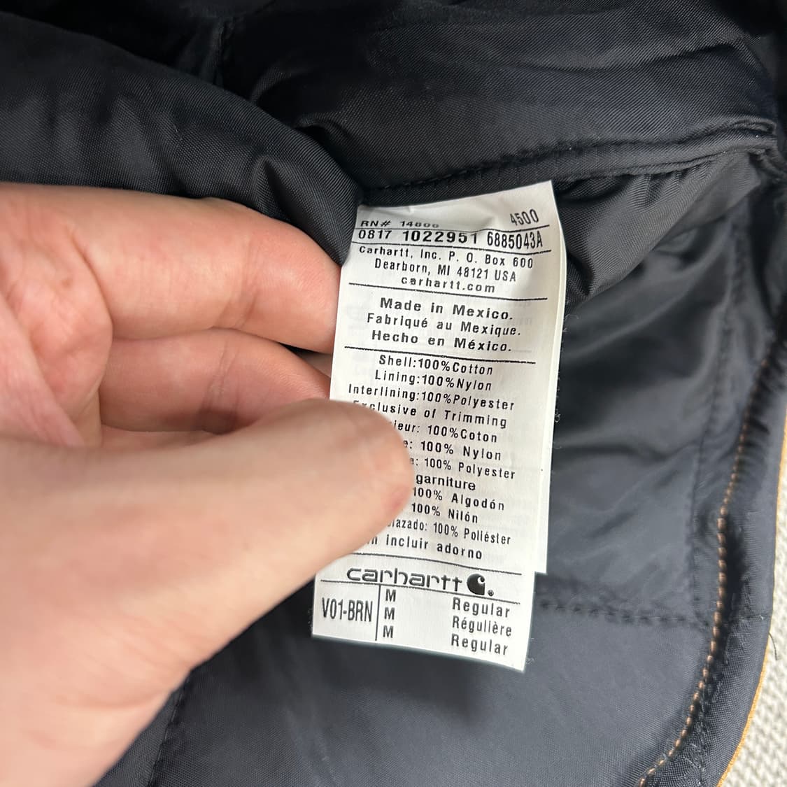 칼하트 V01 아크틱 퀼티드 덕 워크 베스트(M) 상품이미지4