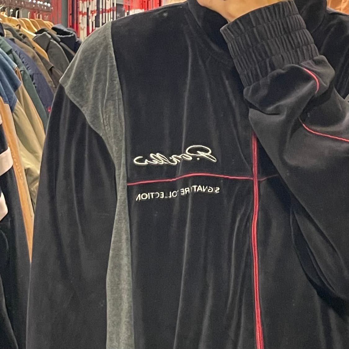 [IM] vtg 빈티지 블랙  벨벳져지 상품이미지5