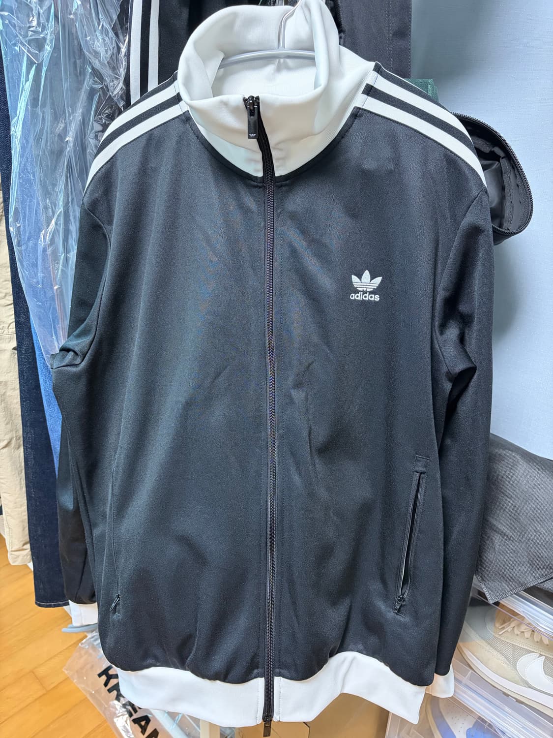 [XXL]아디다스 베켄바우어 트랙 자켓 팬츠 블랙 상품이미지2