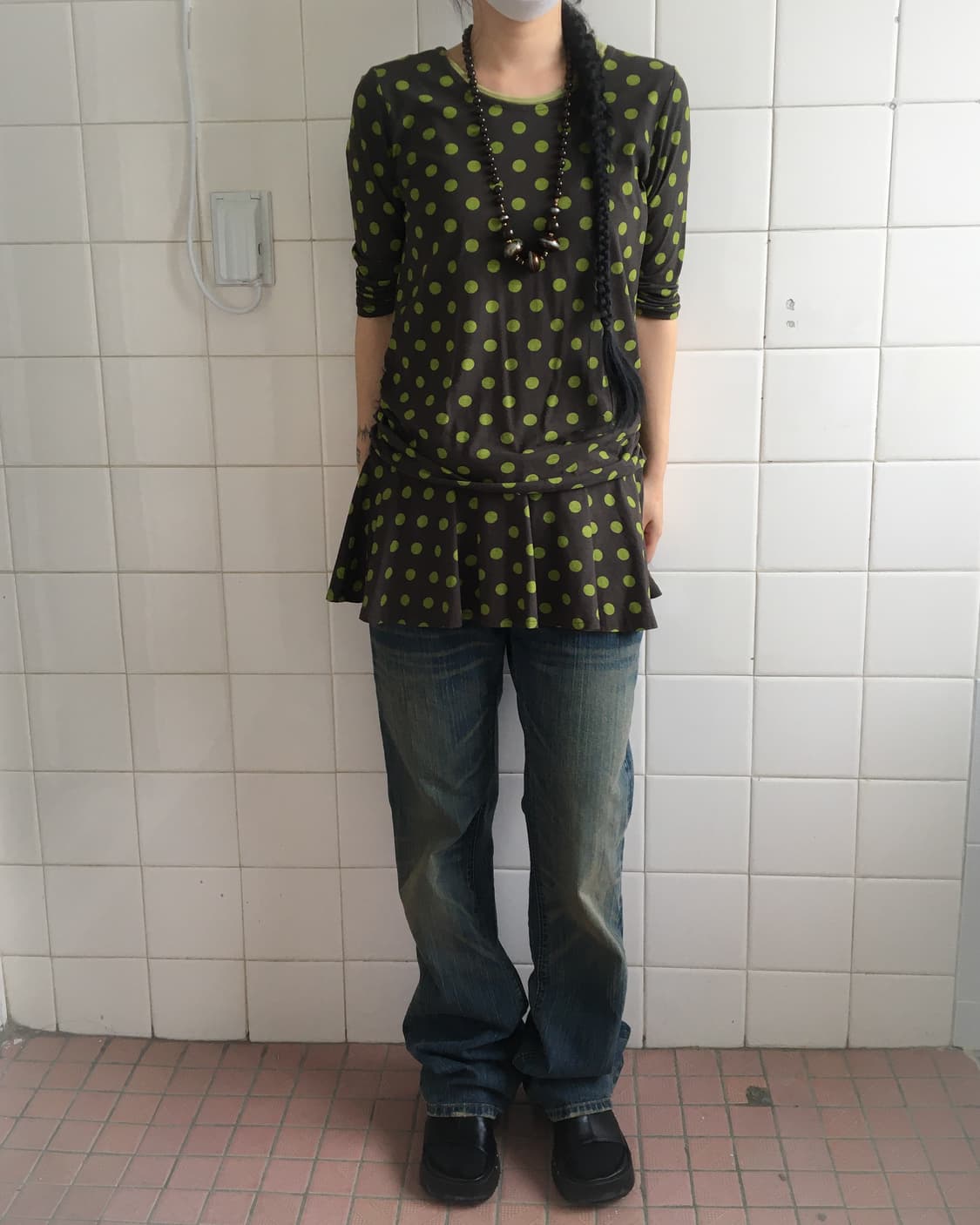 Dot pattern onepiece 상품이미지8