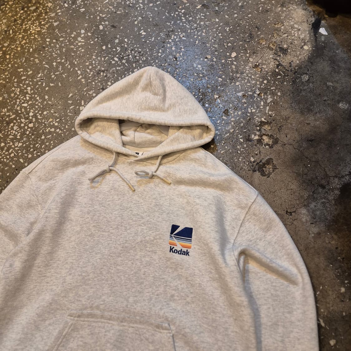 M 코닥 오트밀 자수 후드 상품이미지6
