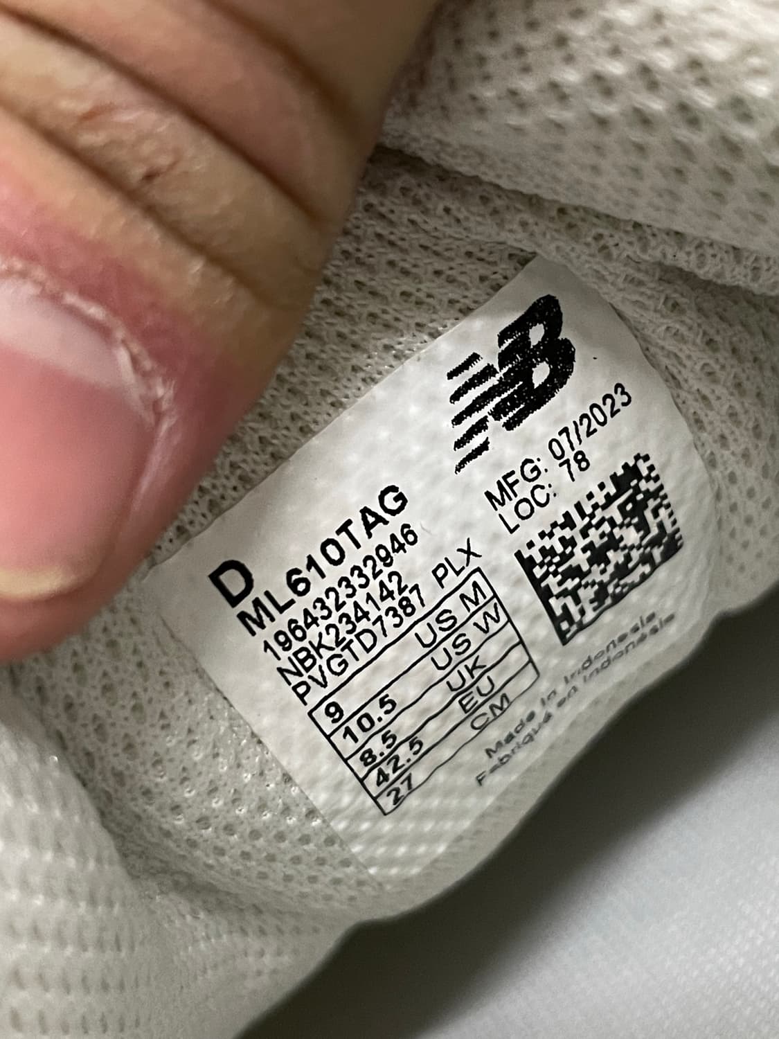 뉴발란스 610V1 화이트 270 상품이미지10