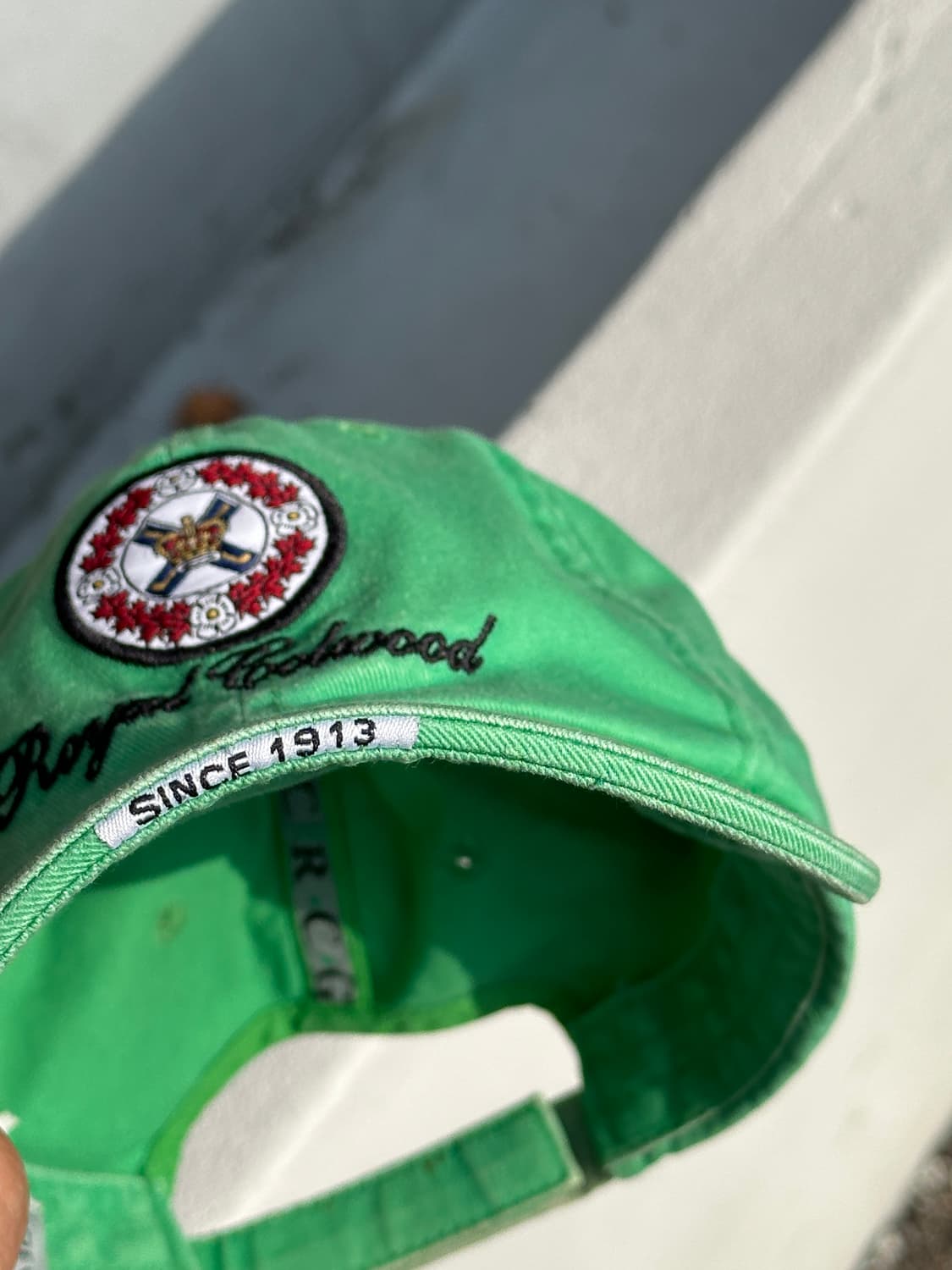 [F] 로열 콜우드 로고 그린톤 볼캡 모자 상품이미지6