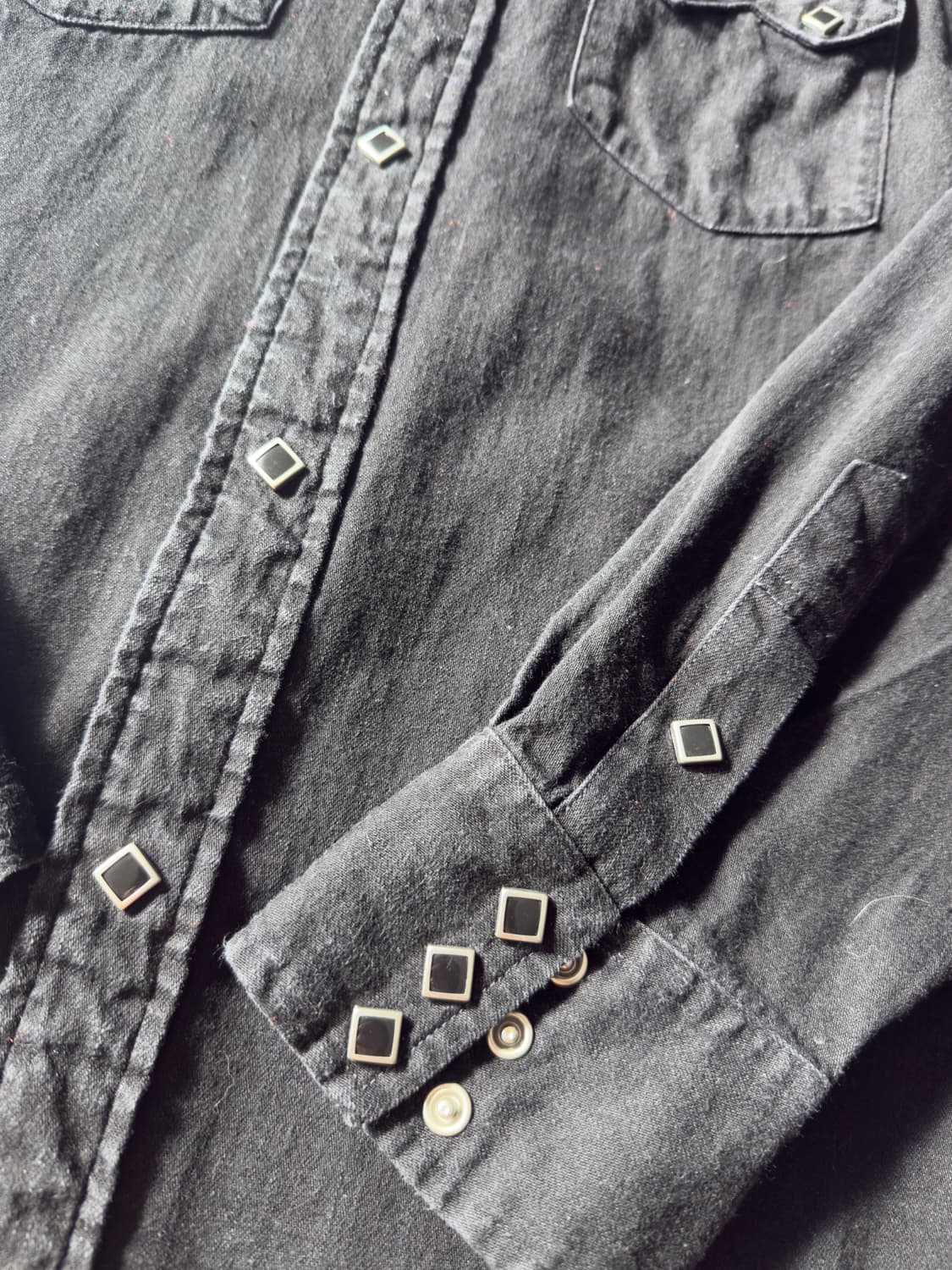 rrl 더블알엘 웨스턴 셔츠 블랙 xl 상품이미지4