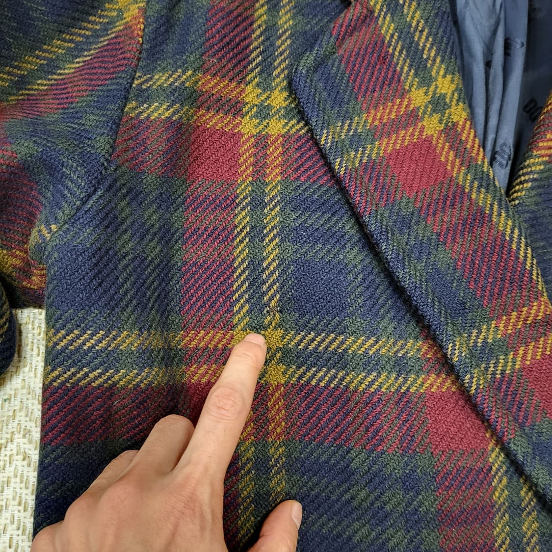 90s 닥스 오버핏 채크 브레이져 (55) 상품이미지7