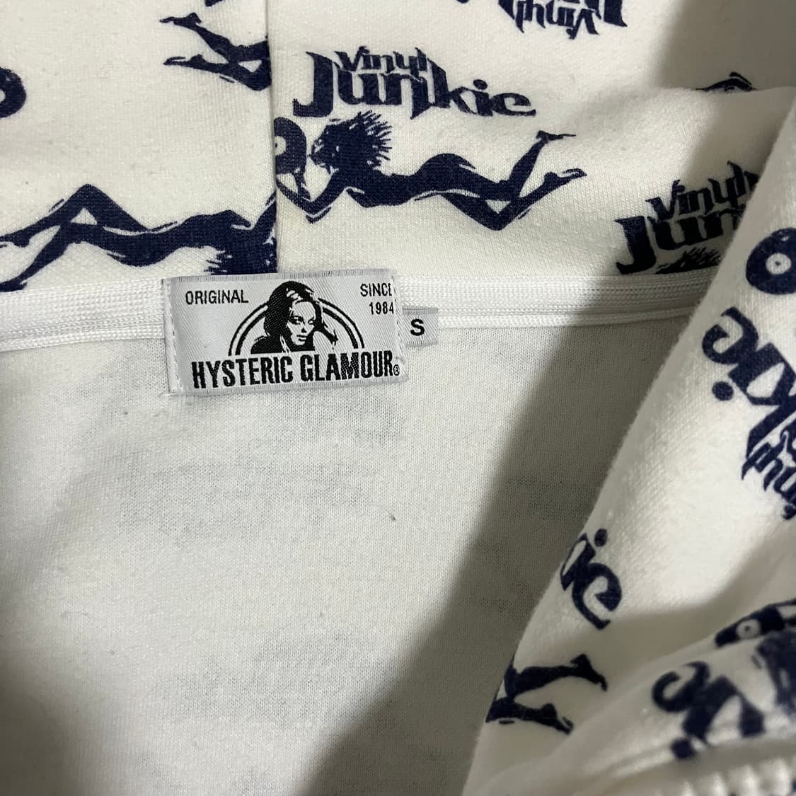 [S] 히스테릭 글래머 바이닐 히스걸 화이트 후디 상품이미지4