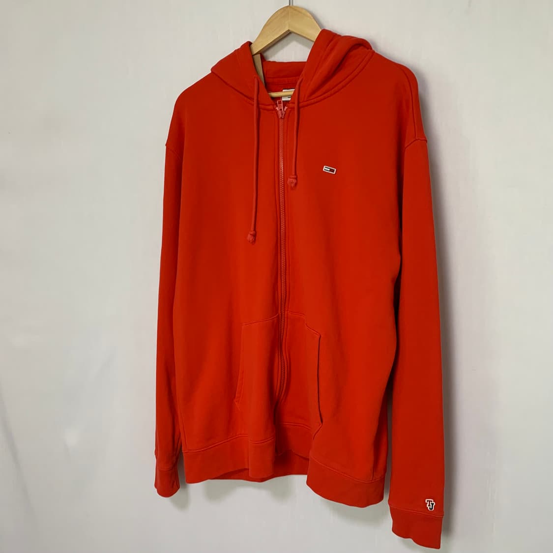 타미힐피거 타미진스 빈티지 베이직 후드집업 레드 XL  상품이미지2