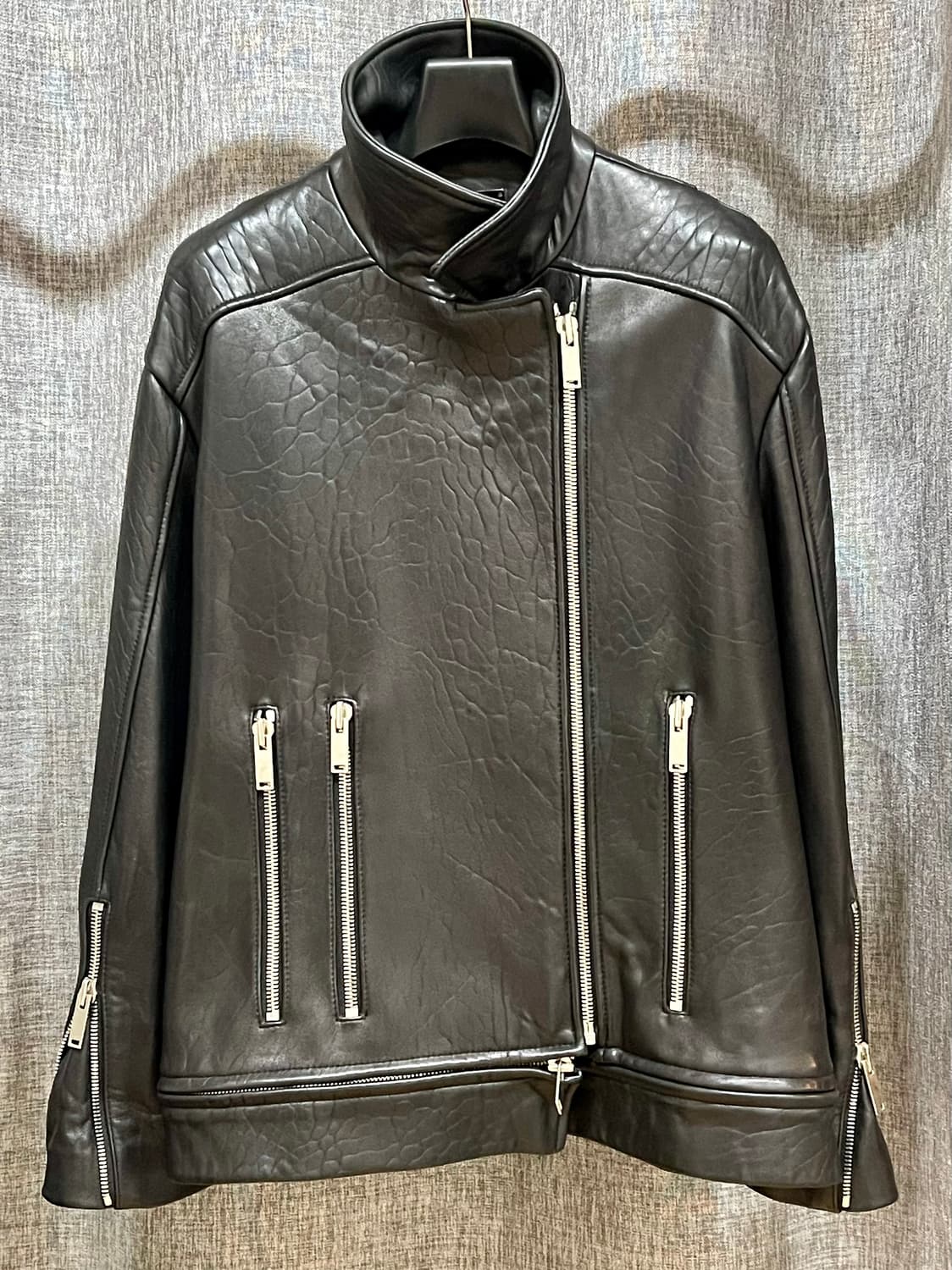 노케(NOHKE) 에콘 레더 에디션 램스킨 자켓 블랙  (M/38) 상품이미지2