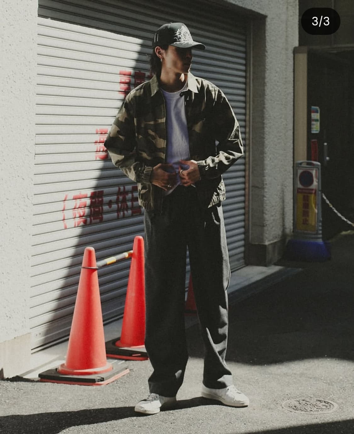 퍼킹어썸 워시드 카모 자켓 L 상품이미지1