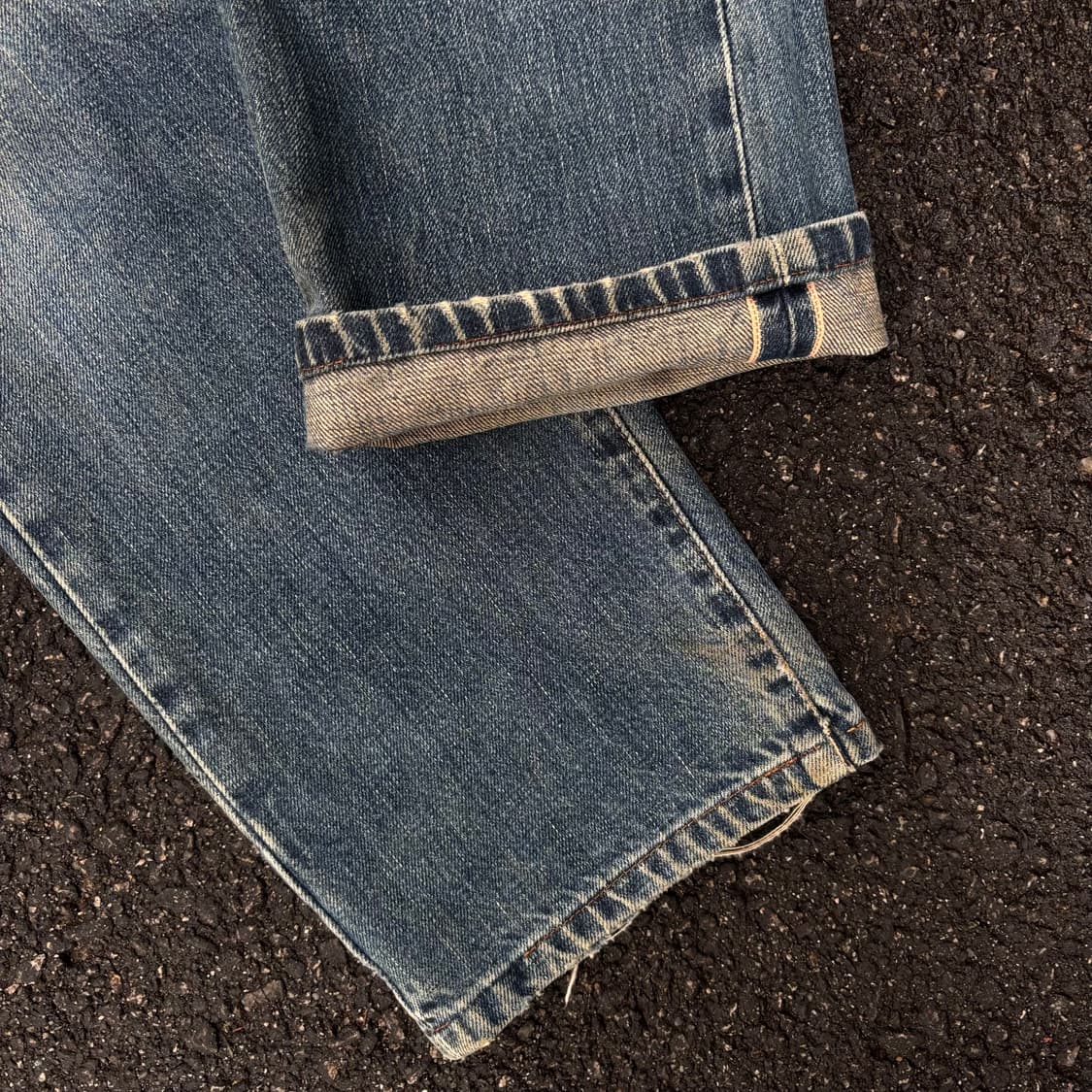 90~00년대 일본 리바이스 502 빅e 셀비지 상품이미지8