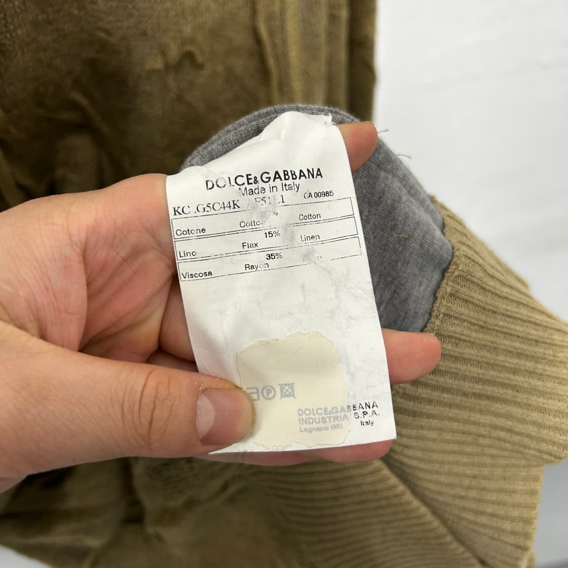 돌체앤가바나 그런지 텍스처 니트 후디  상품이미지7