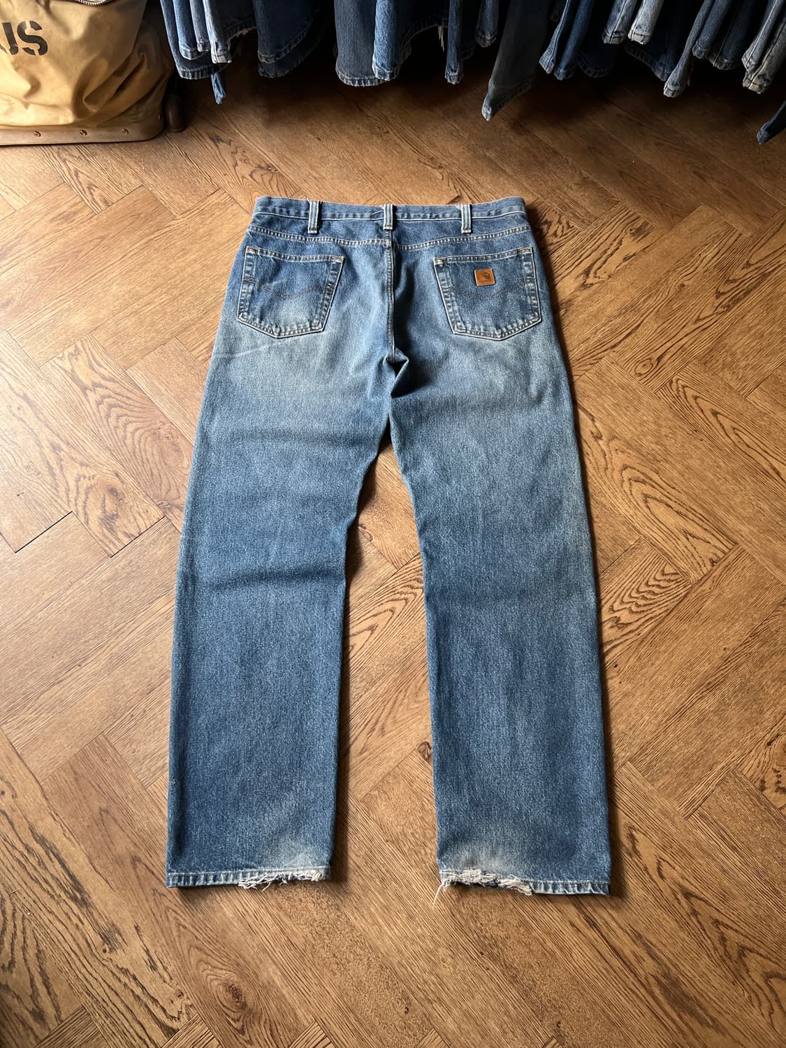 [38]칼하트 USA 빈티지 페이딩 워크 데님 팬츠 상품이미지7