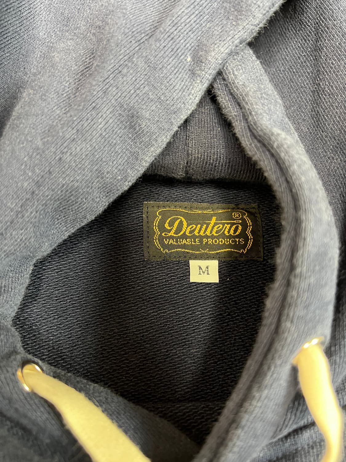 [M] DEUTERO 듀테로 네이비 뉴욕 후드티 상품이미지3