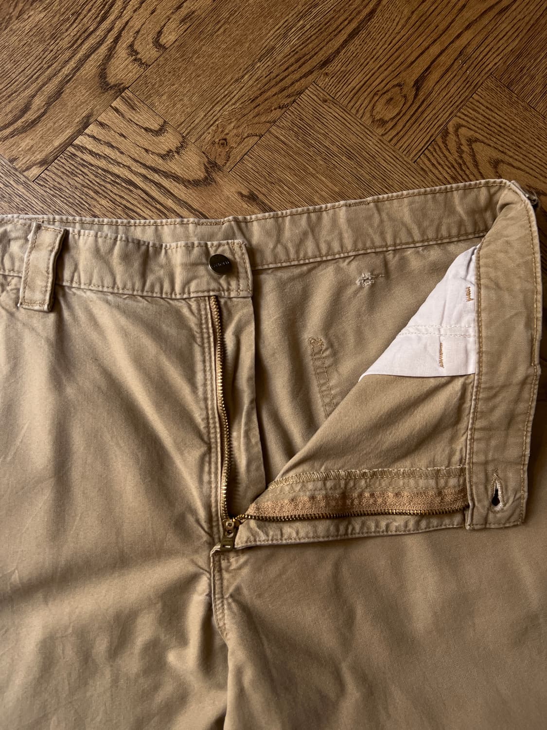 [38]칼하트 USA 덩가리핏 베이지 싱글니 카펜터 워크 팬츠 상품이미지3