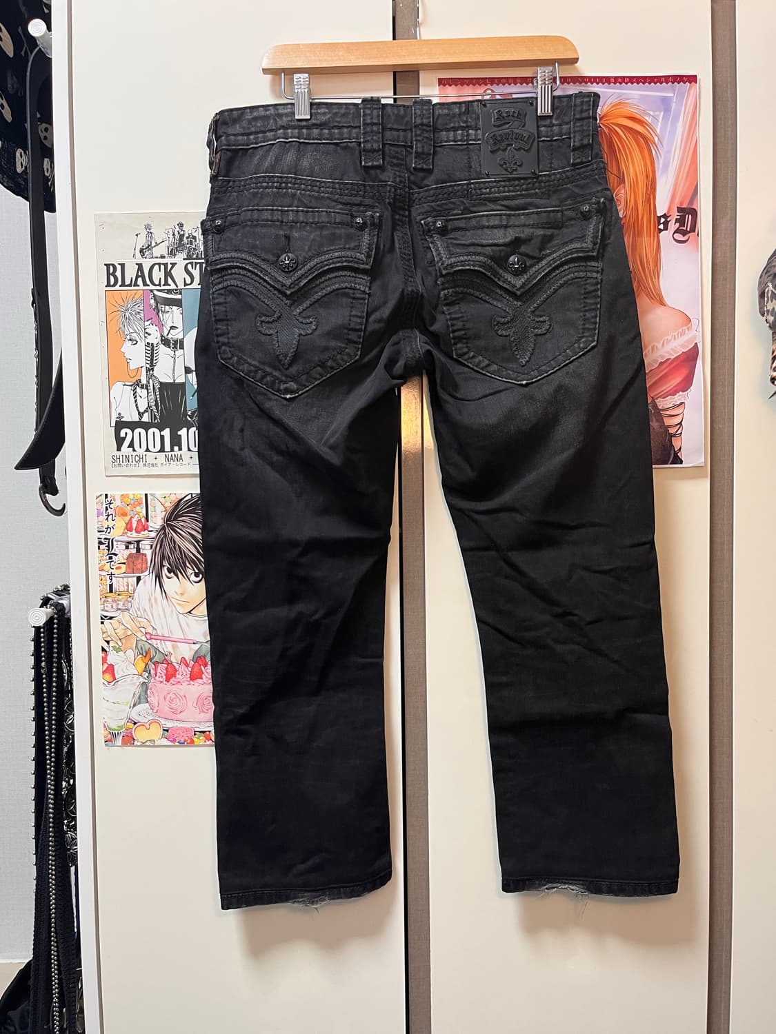 Rock Revival 와이드 핏 블랙 데님 상품이미지1