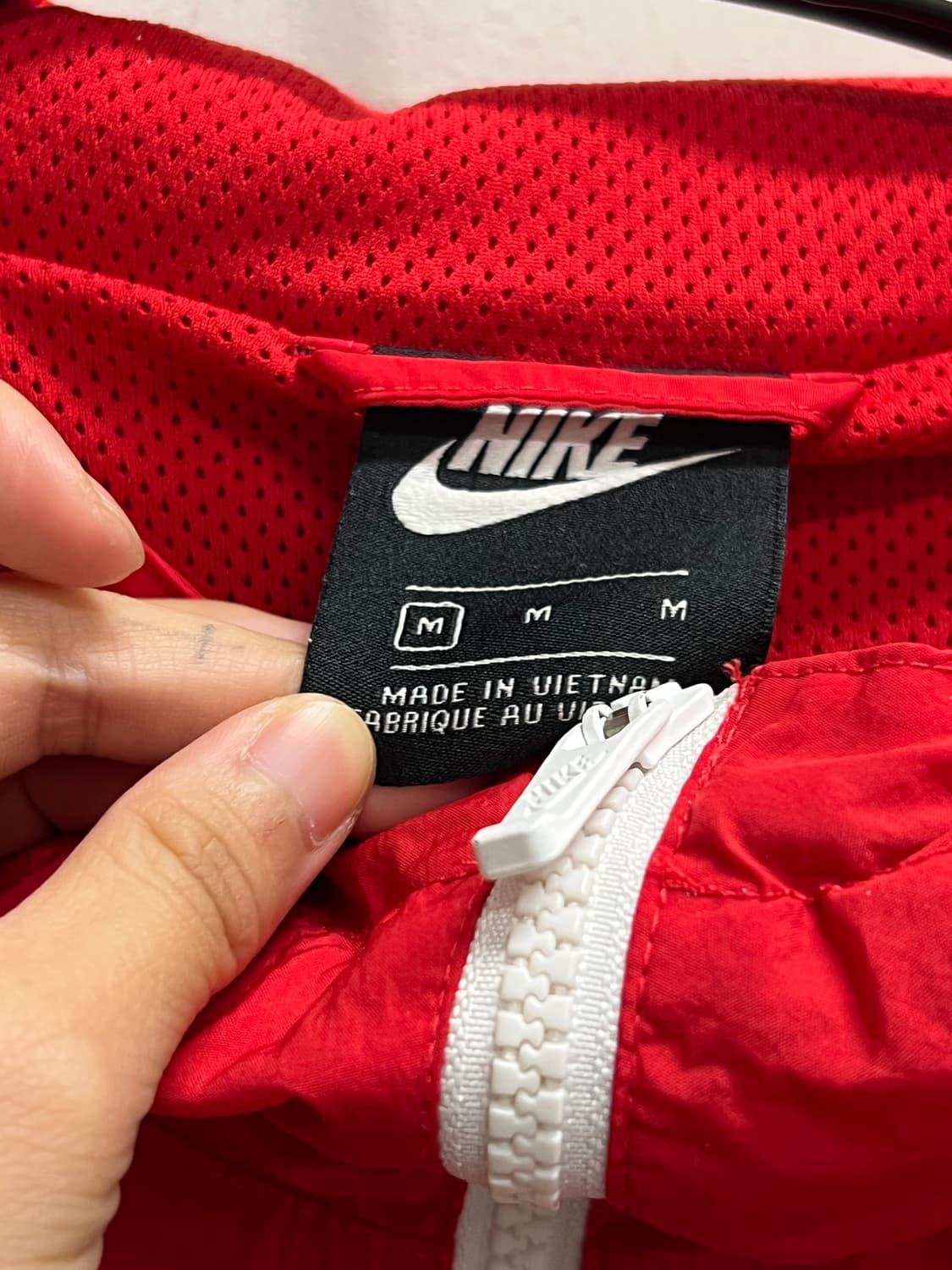 나이키 퓨추라 나일론 우븐 아노락 레드 상품이미지5