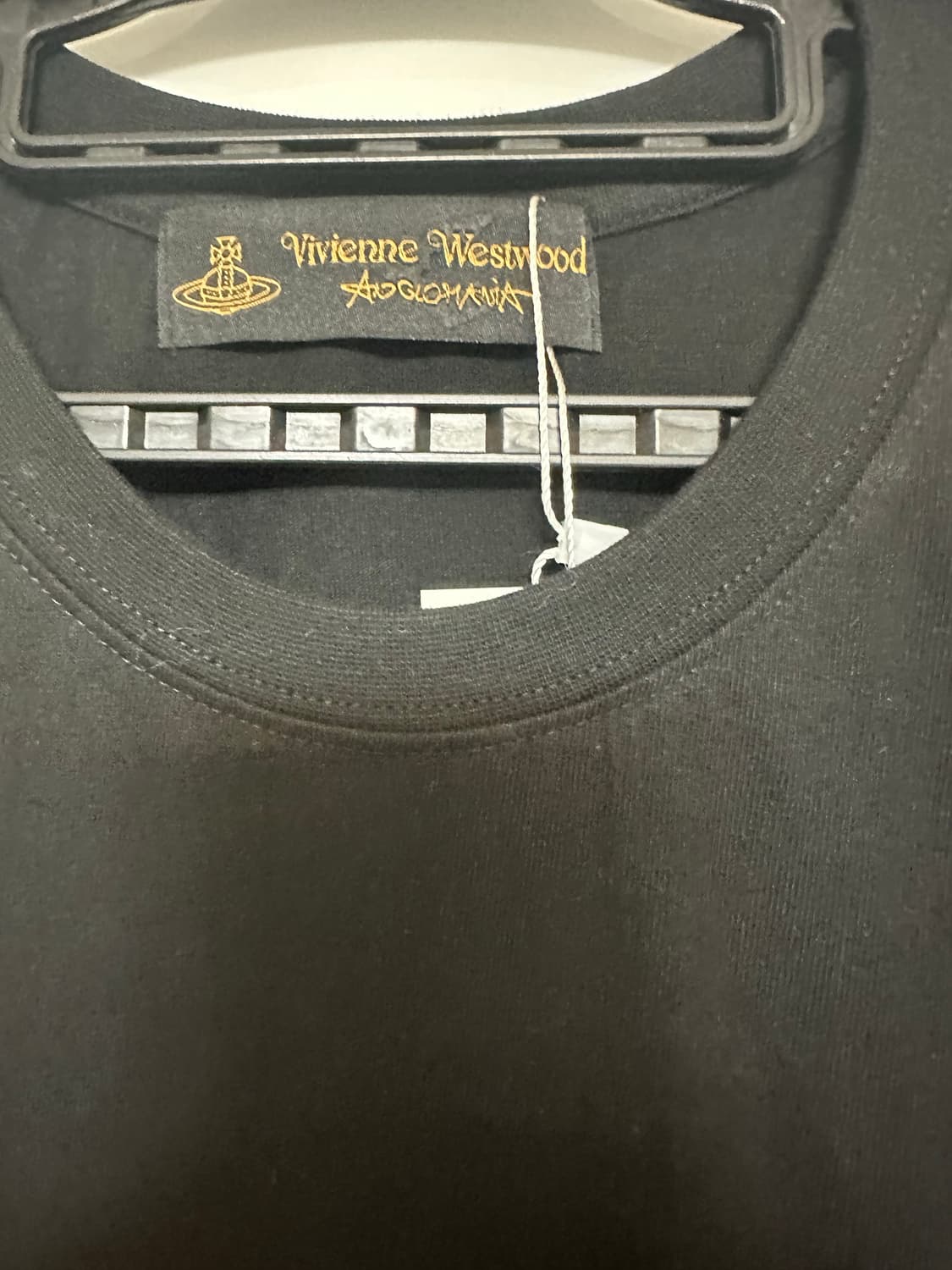 비비안웨스트우드 블랙 반팔 티셔츠 레드 로고 상품이미지7