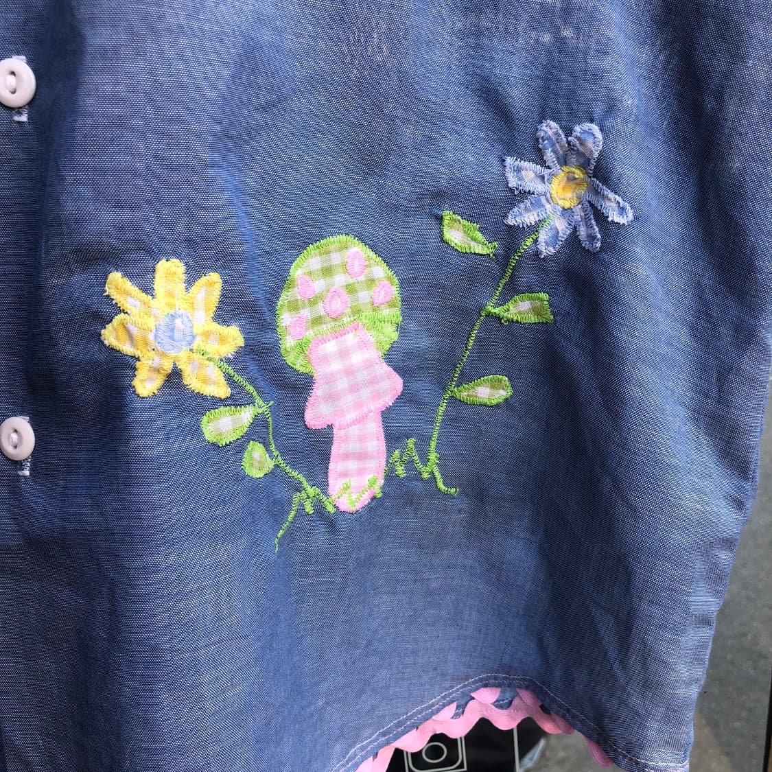 70s Bigmac chambray shirt-M 상품이미지4