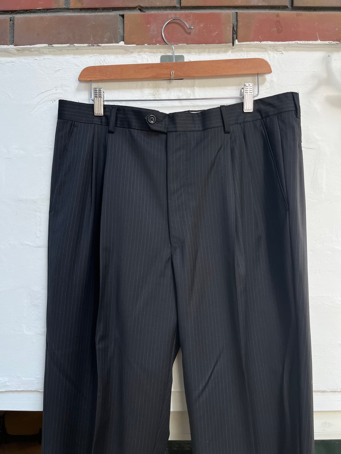 Ermenegildo Zegna 제냐 핀 스트라이프 트라우저 상품이미지2