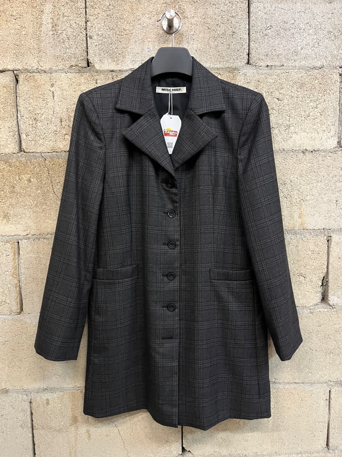 미스치프 19 F/W 체크 울 자켓 상품이미지1