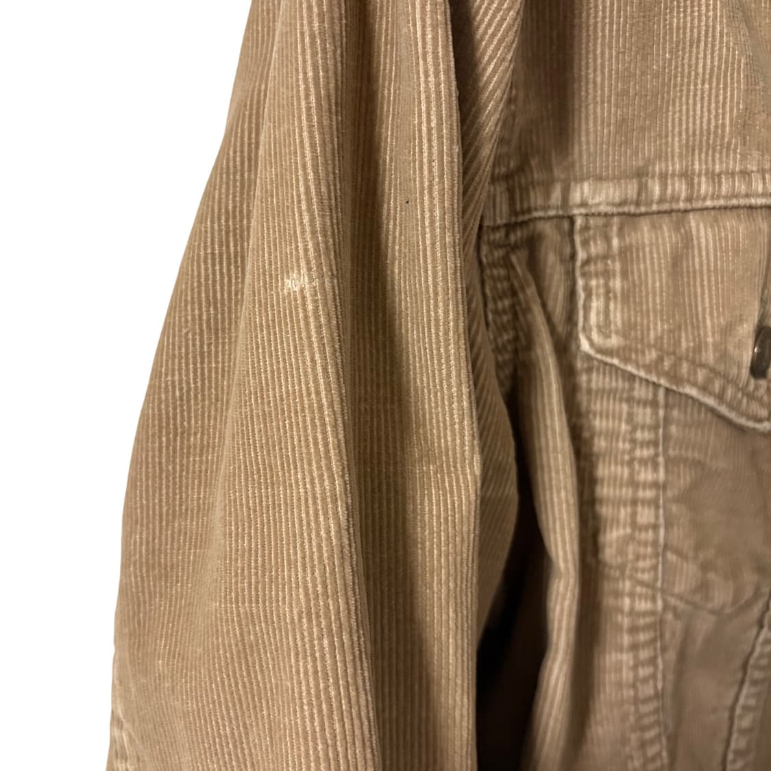 70s 리바이스 화이트탭 3세대 코듀로이 트러커 자켓 카키 베이지 44 상품이미지7