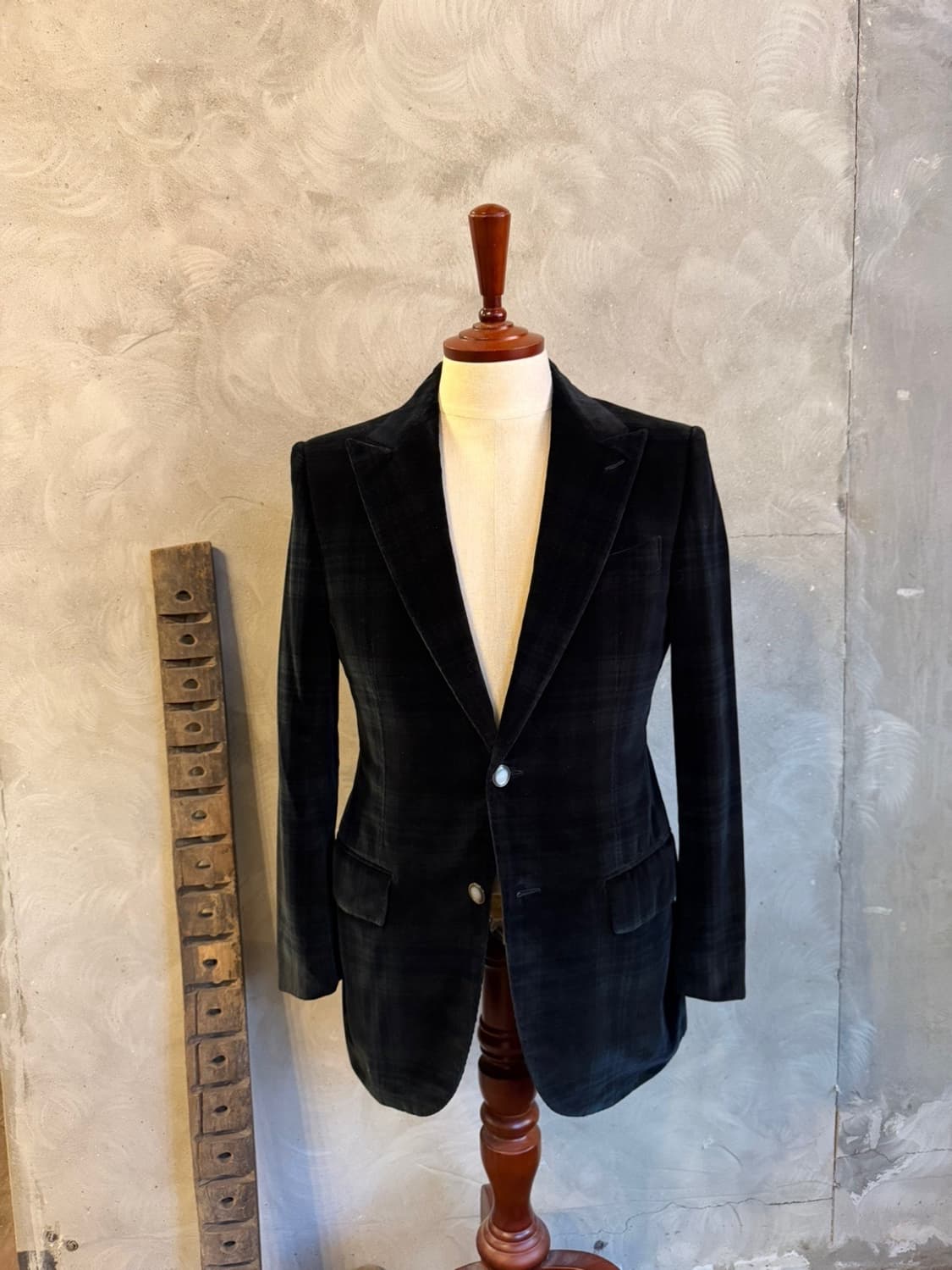 에르메네질도 제냐 꾸띄르 블랙와치 벨루어 자켓 95 상품이미지10