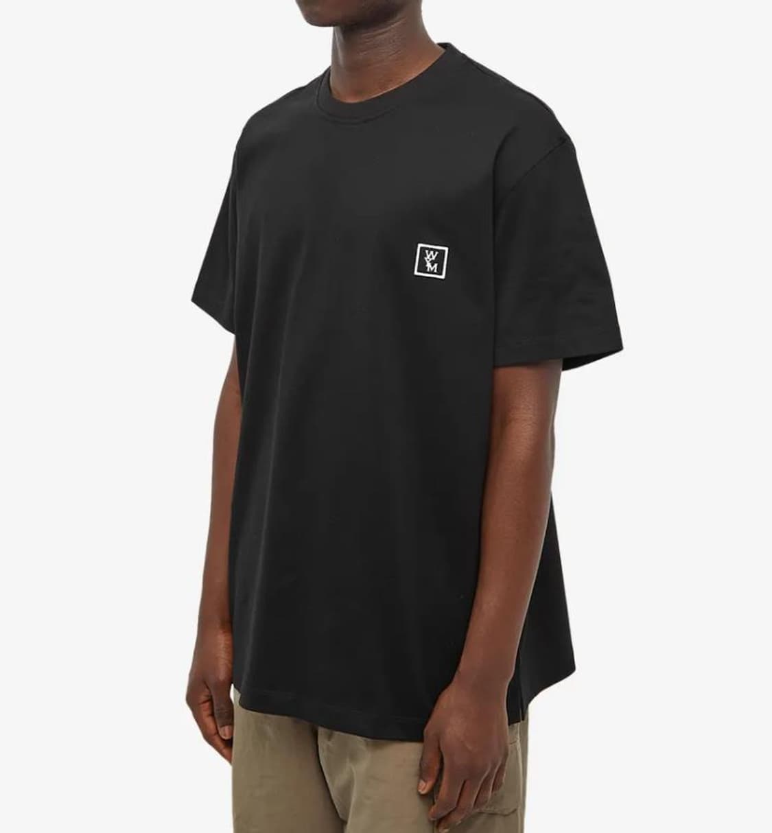 54 새제품) 우영미 코튼 백로고 티셔츠 블랙 25SS XXL 110 상품이미지2