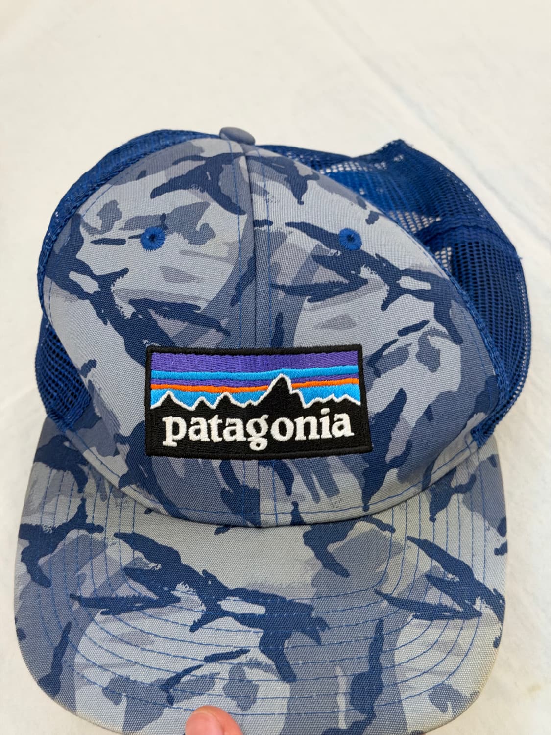 파타고니아 카모 메쉬 트러커 캡 블루 상품이미지2