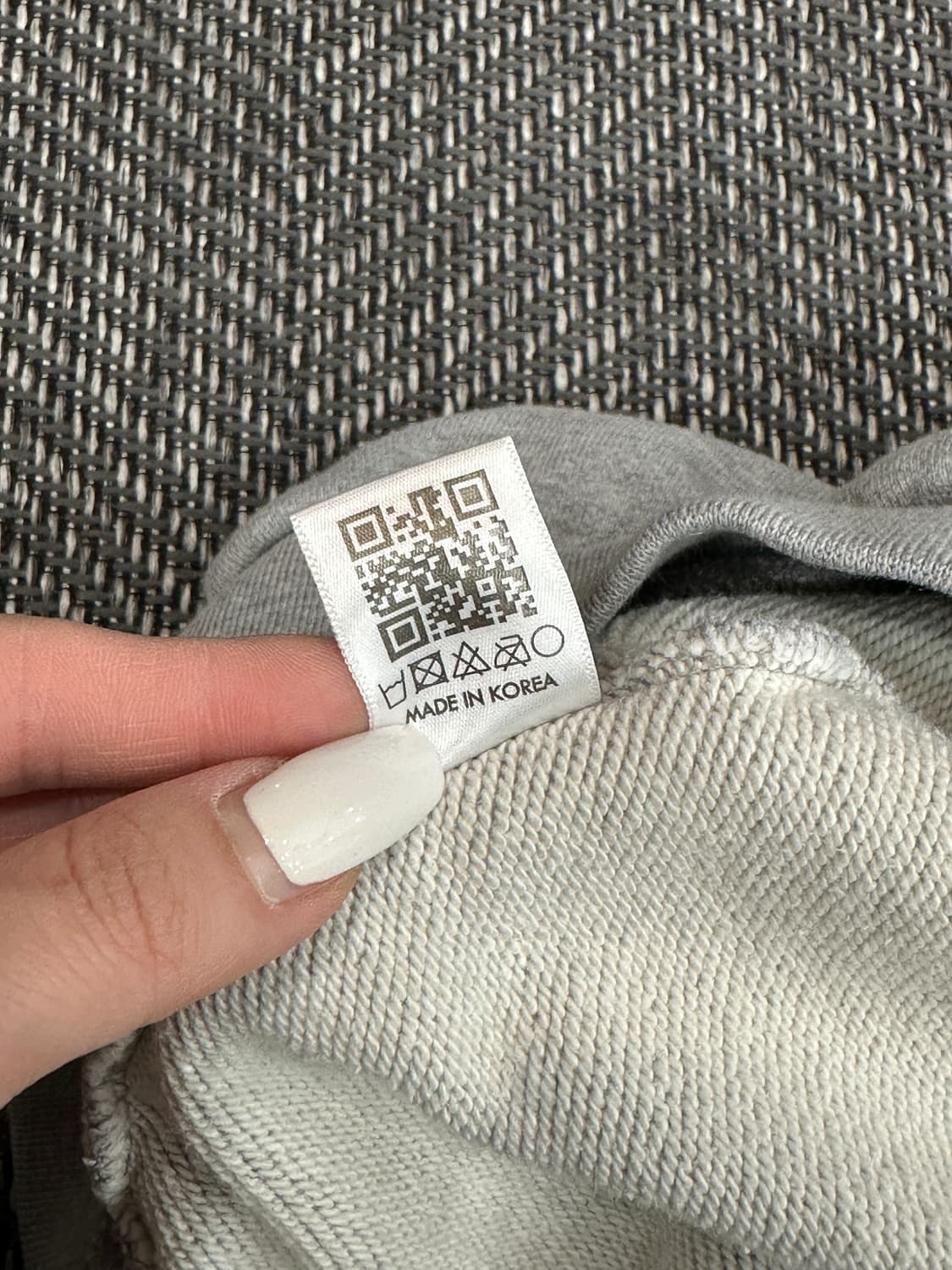 우알롱 후드티 그레이 상품이미지5