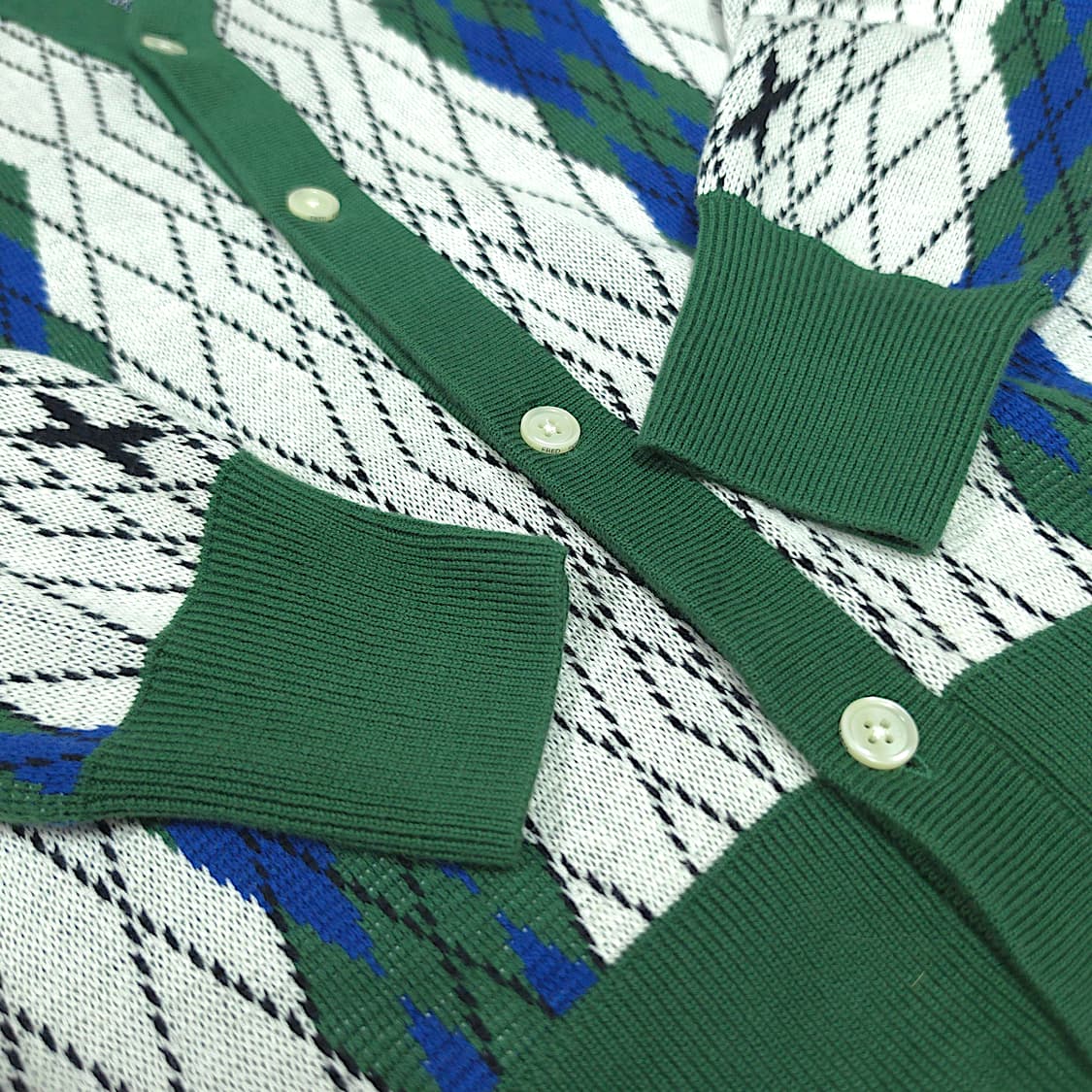 [S] 프래드페리 X 템즈(Thames) 콜라보 아가일 가디건 상품이미지7