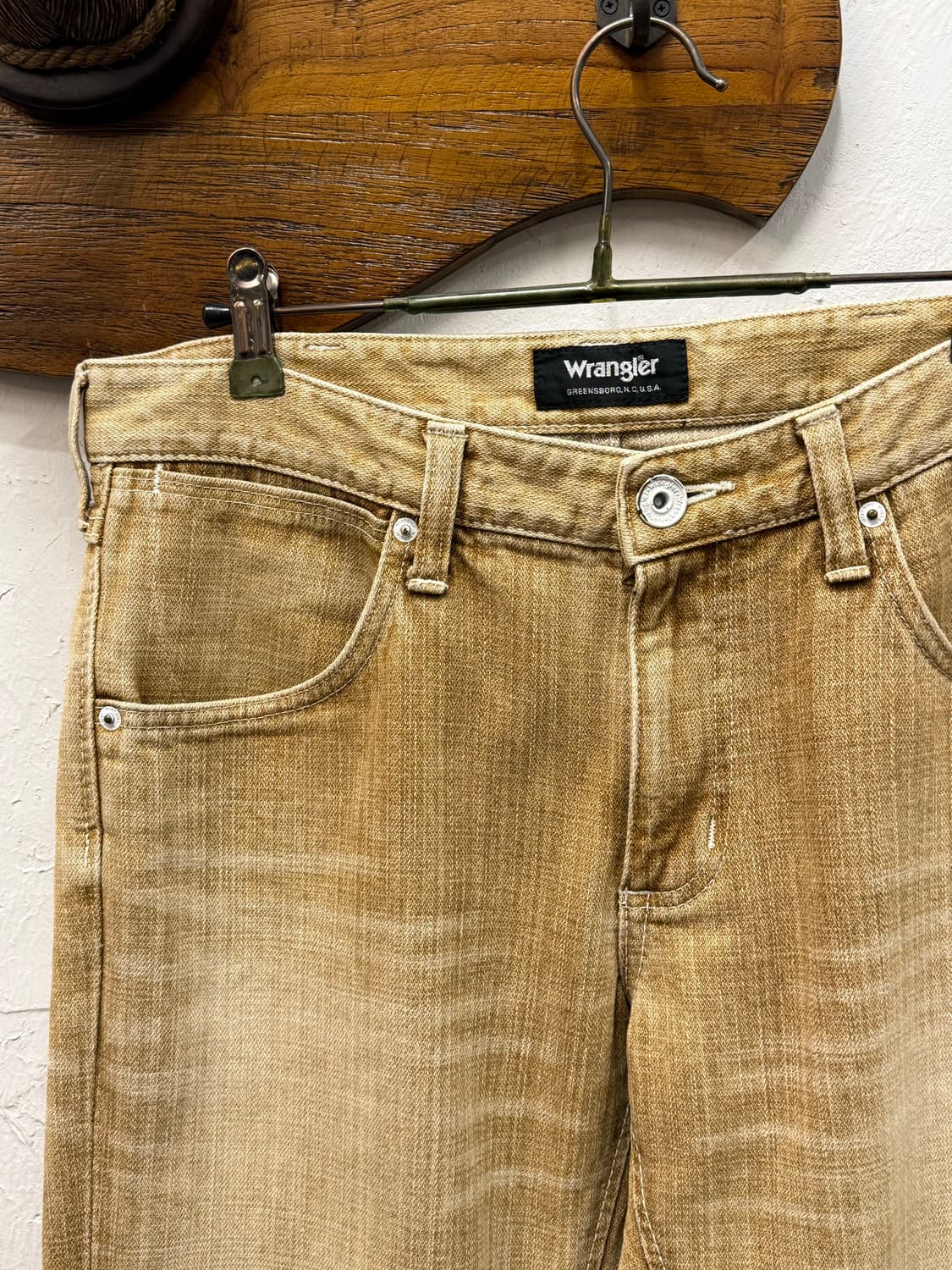 Wrangler Tan Brown Boots-cut Denim Pants 상품이미지6