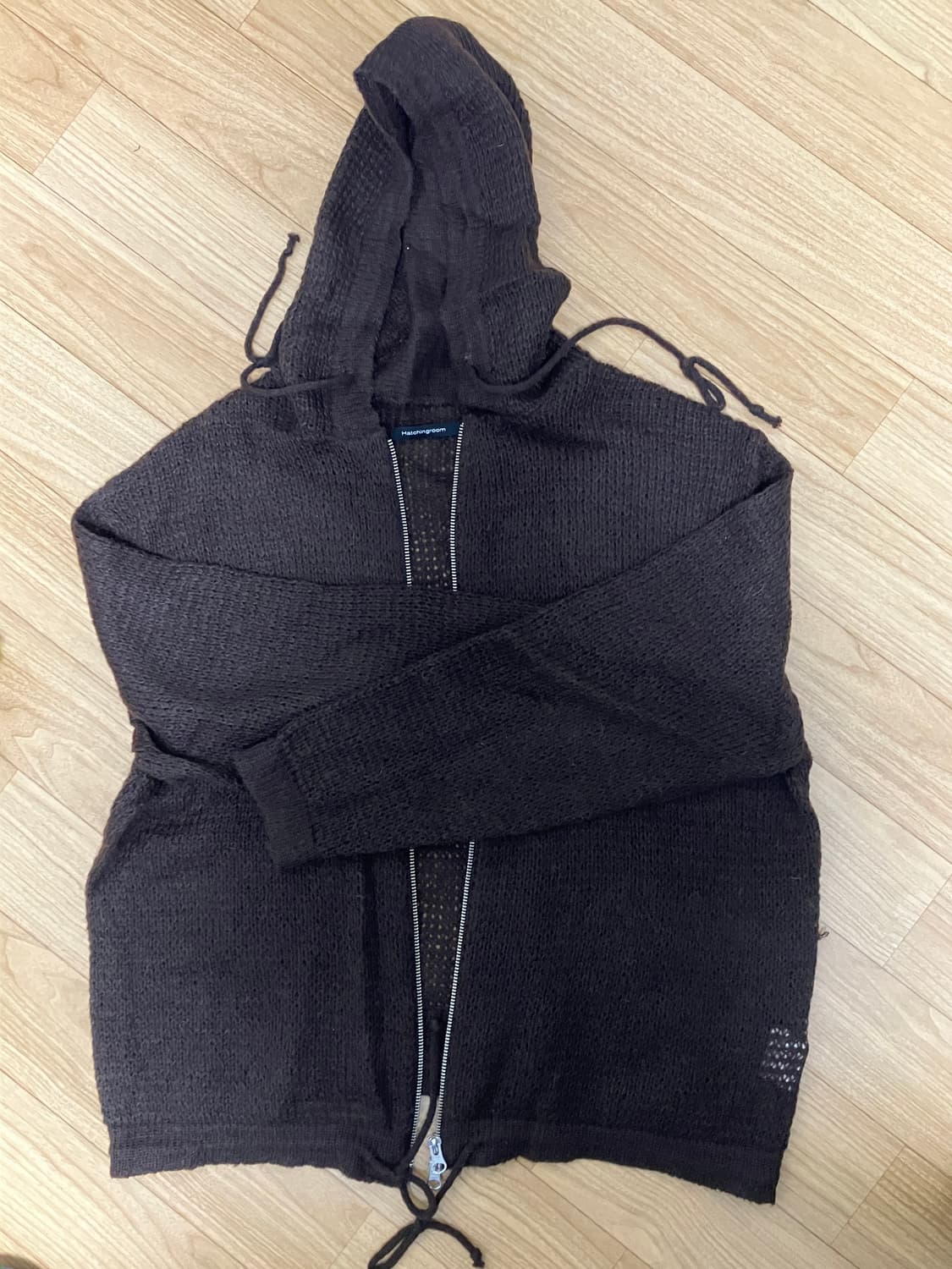 [3] 해칭룸 부클 후드집업 브라운 상품이미지1