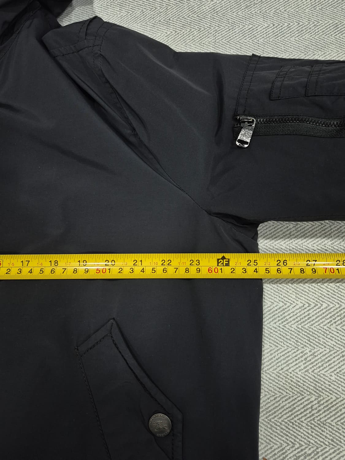 버버리 블랙 후드 MA-1 스타일 점퍼 남성 105사이즈 상품이미지8