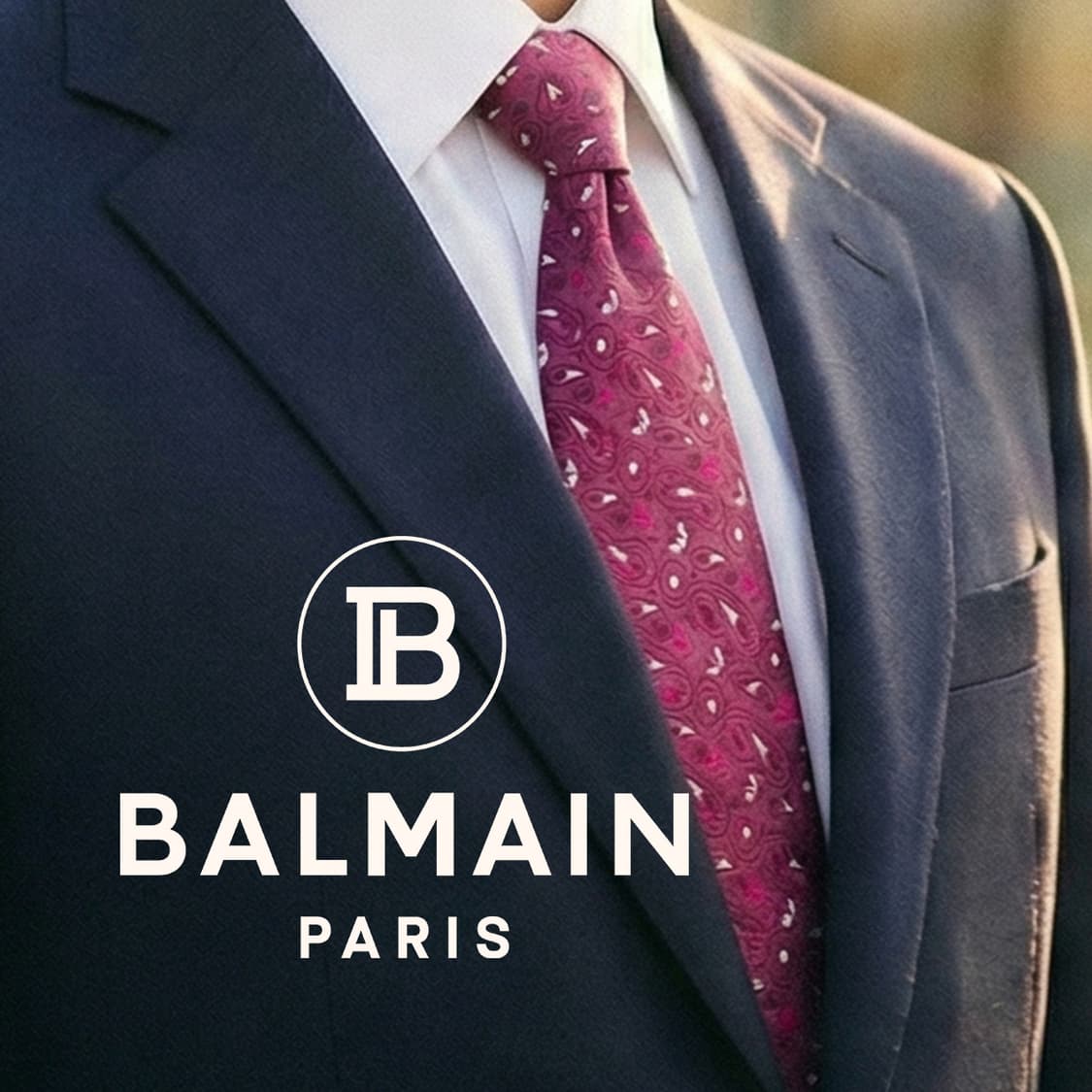 발망 실크 핑크&퍼플 페이즐리 패턴 넥타이 9.7cm A+등급 K1577 상품이미지1