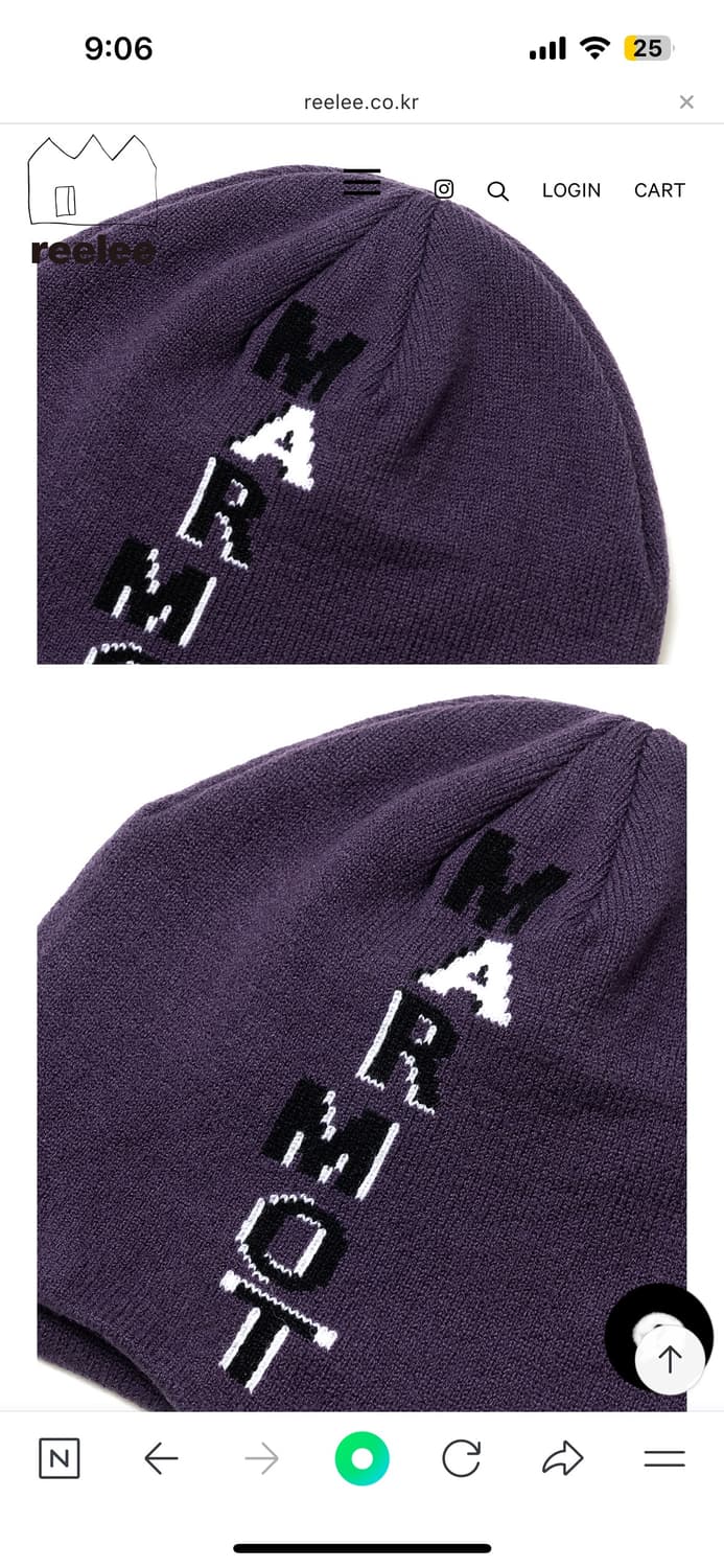 Marmot capital knit beanie (purple) 상품이미지2