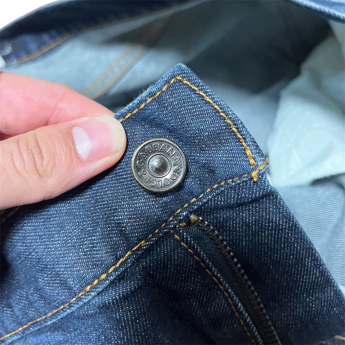 Dolce & Gabbana [14] 메탈로고 페인팅 디스 데님팬츠 상품이미지4