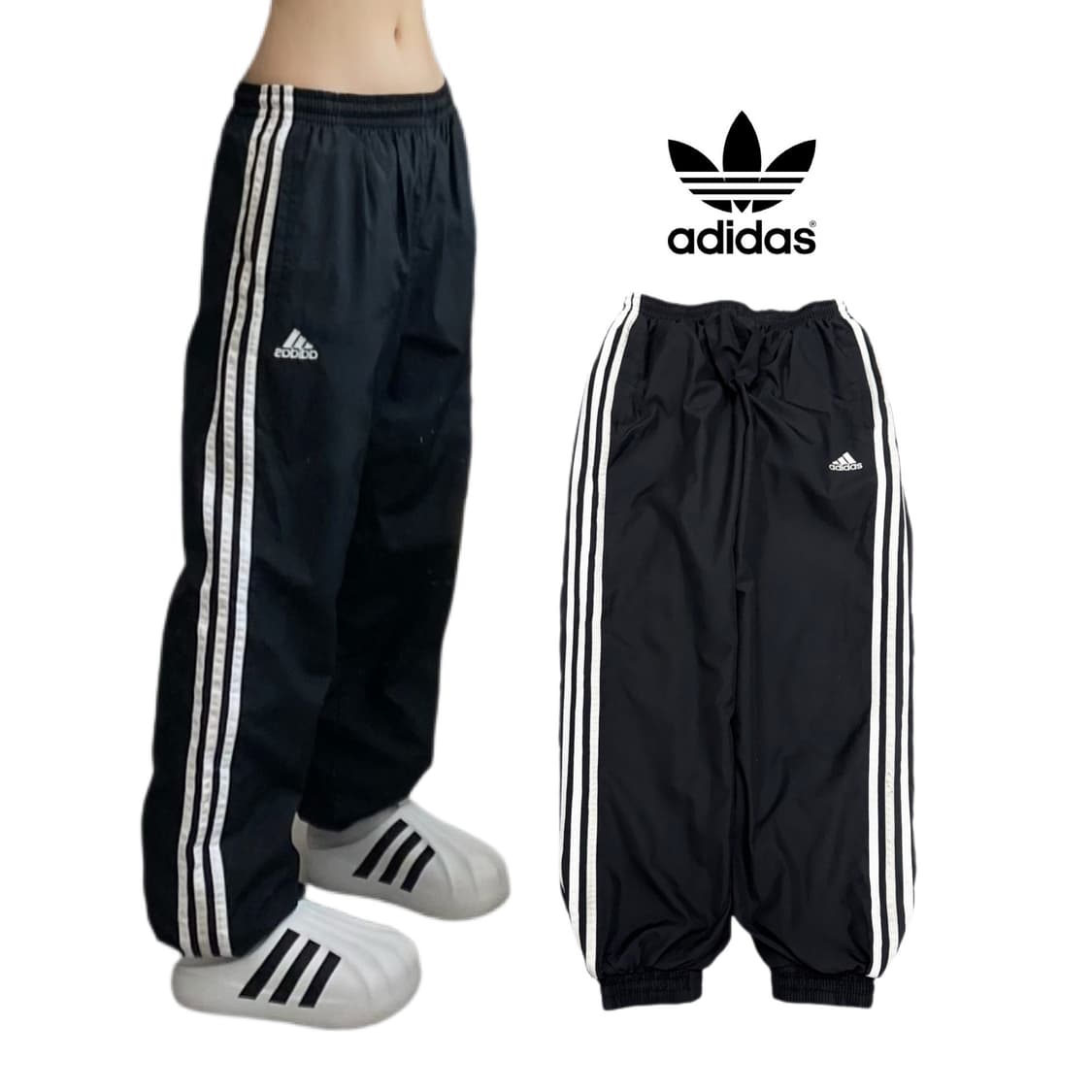 아디다스 00s 삼선 올드스쿨 바람막이 조거 트랙팬츠 상품이미지1