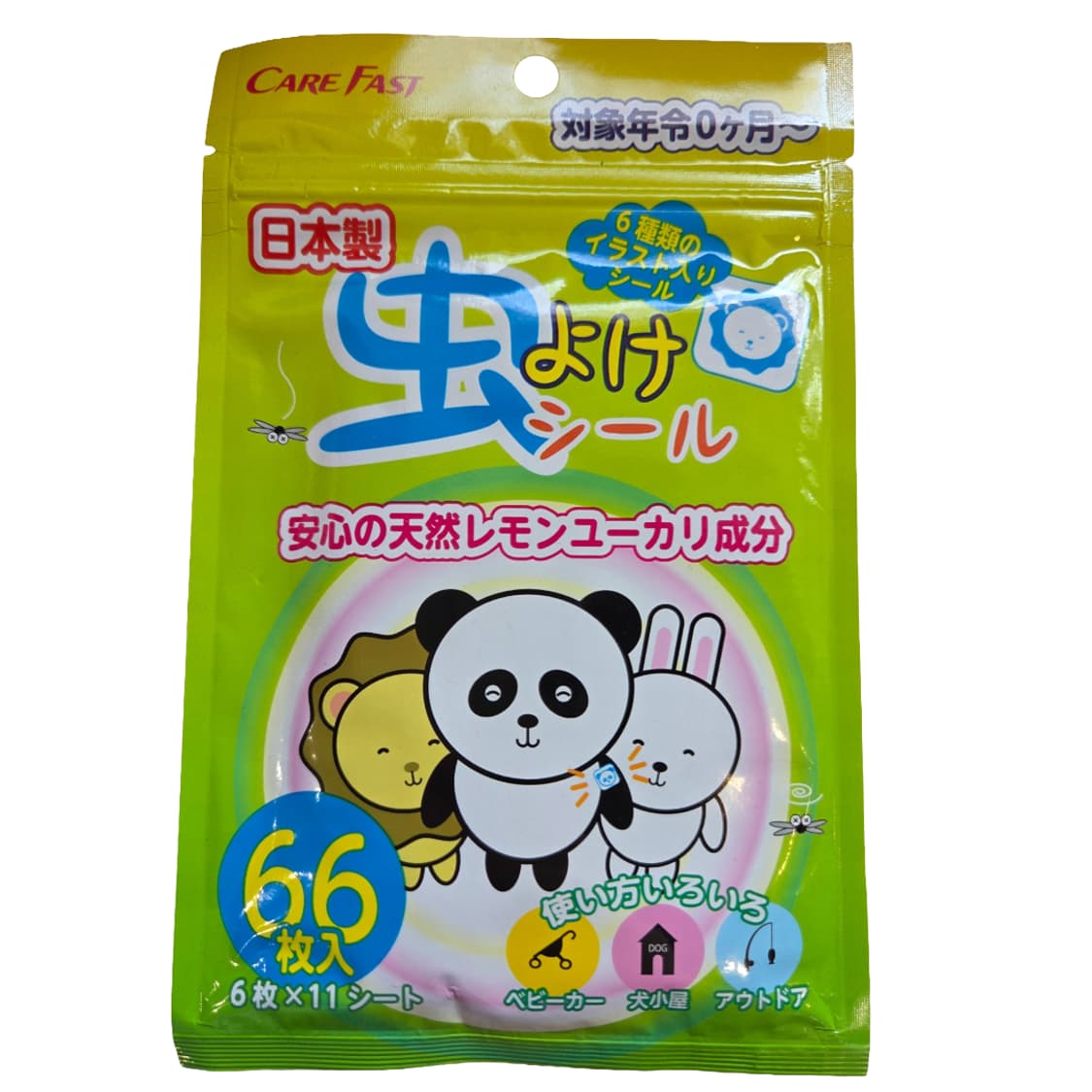 (일본직구)케어패스트 벌레 퇴치 패치 66매 상품이미지1