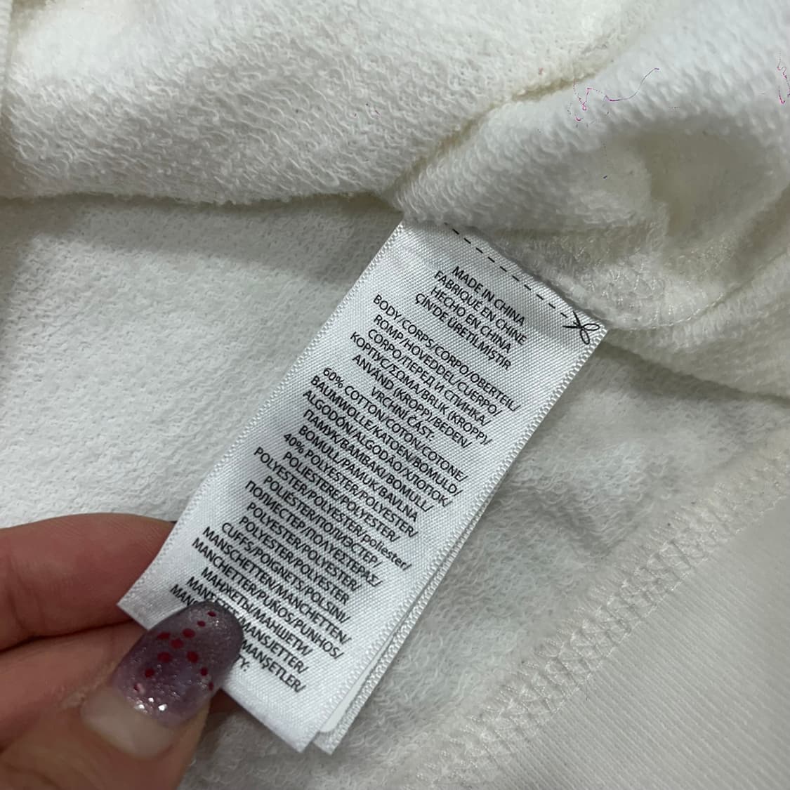 Polo 폴로 베어로고 아이보리 후드집업 상품이미지6