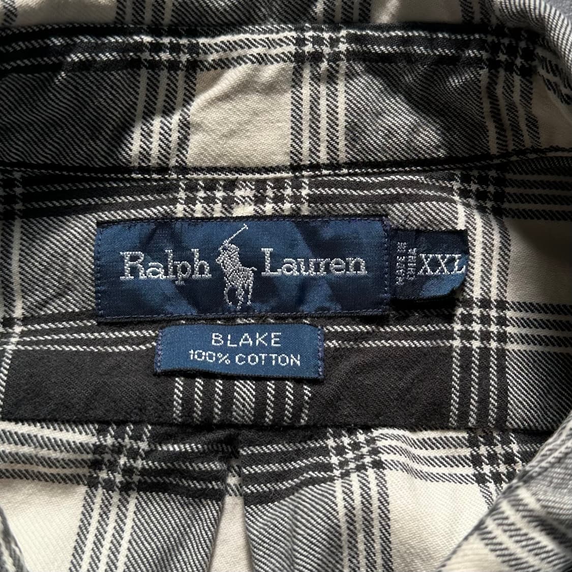 폴로 블랙 체크 블레이크 핏 셔츠 (va.64) 상품이미지4