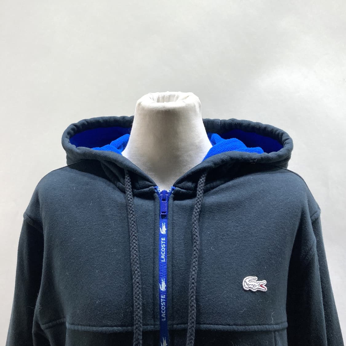 라코스테 여성기모후드집업자켓 블랙 105  상품이미지2