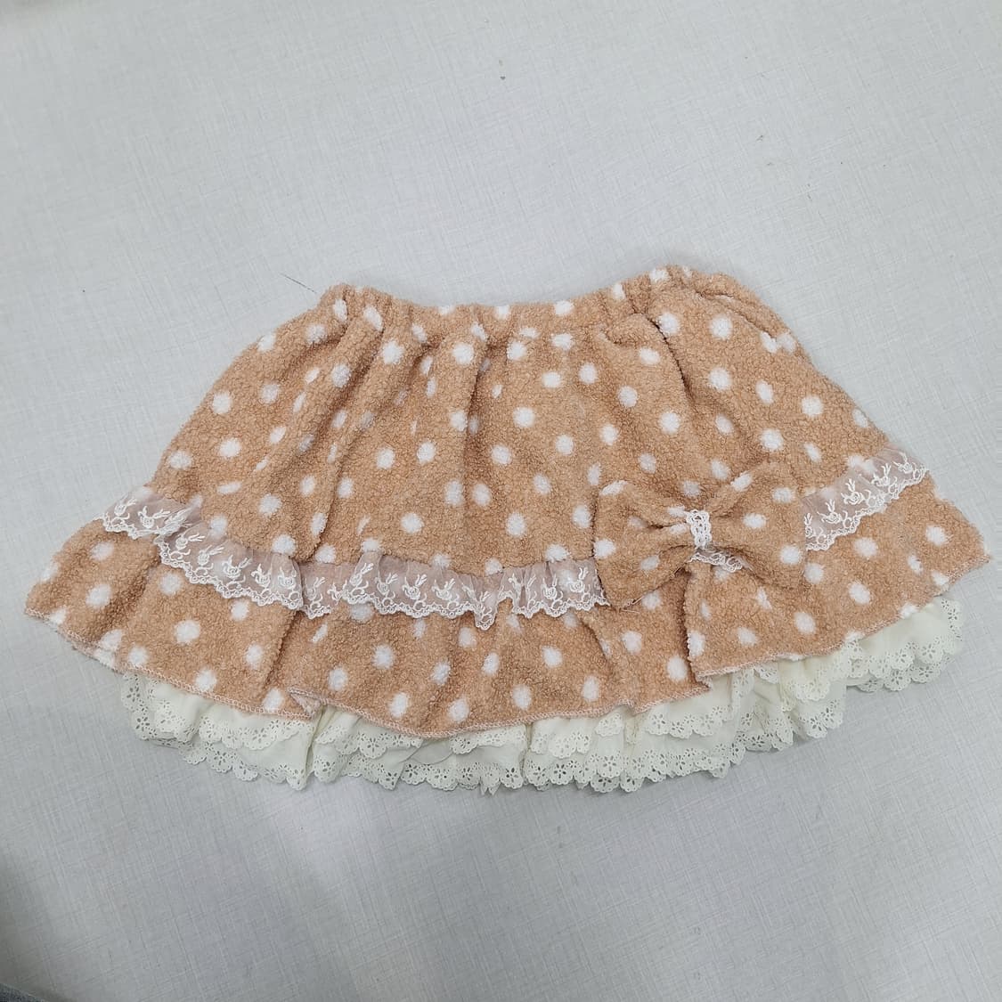 마카롱 스커트 브라운 도트 갸루 히메갸루 라떼갸루 상품이미지4