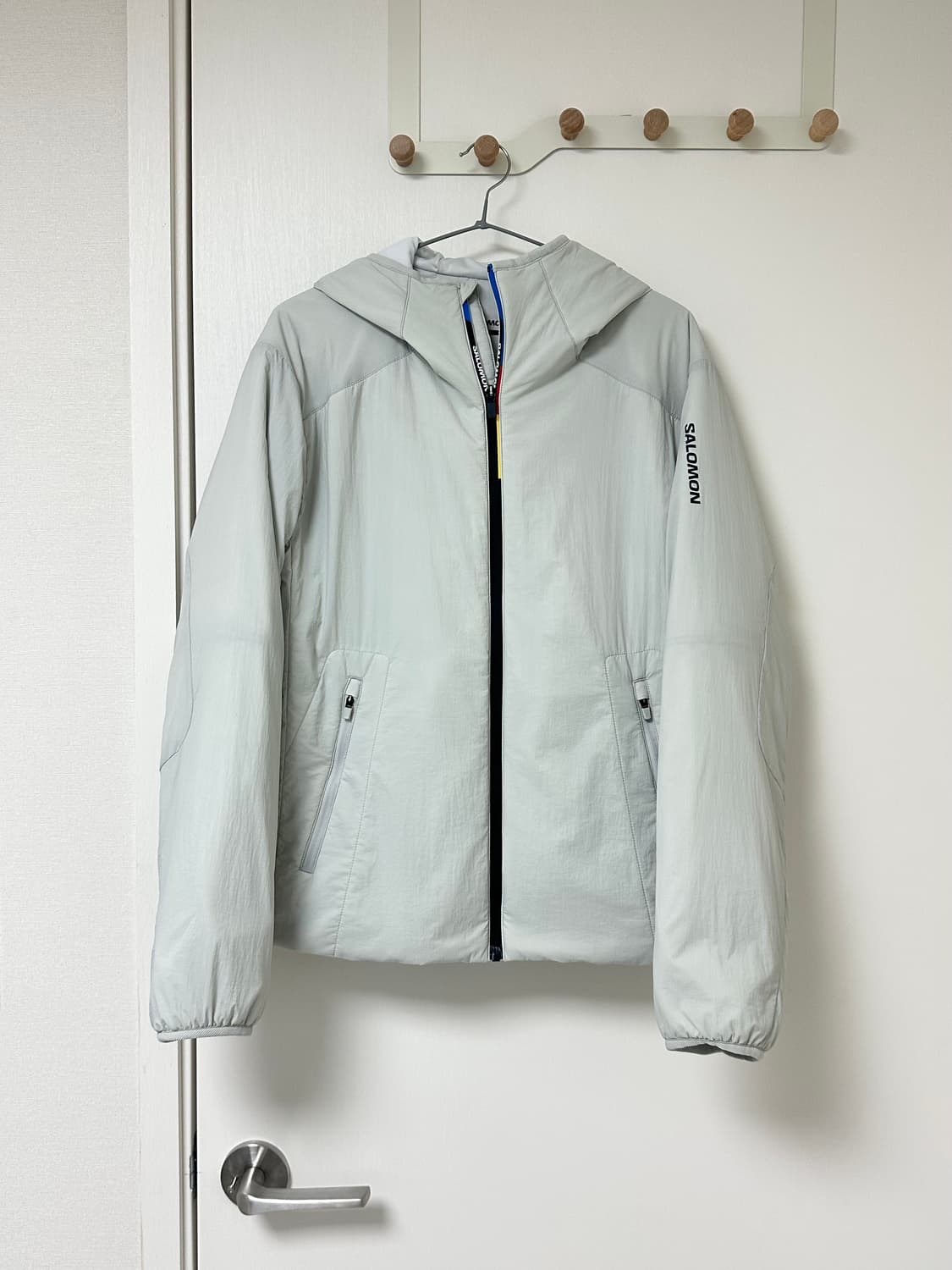 살로몬 모디세이 패딩 자켓 라이트그레이 s 상품이미지1