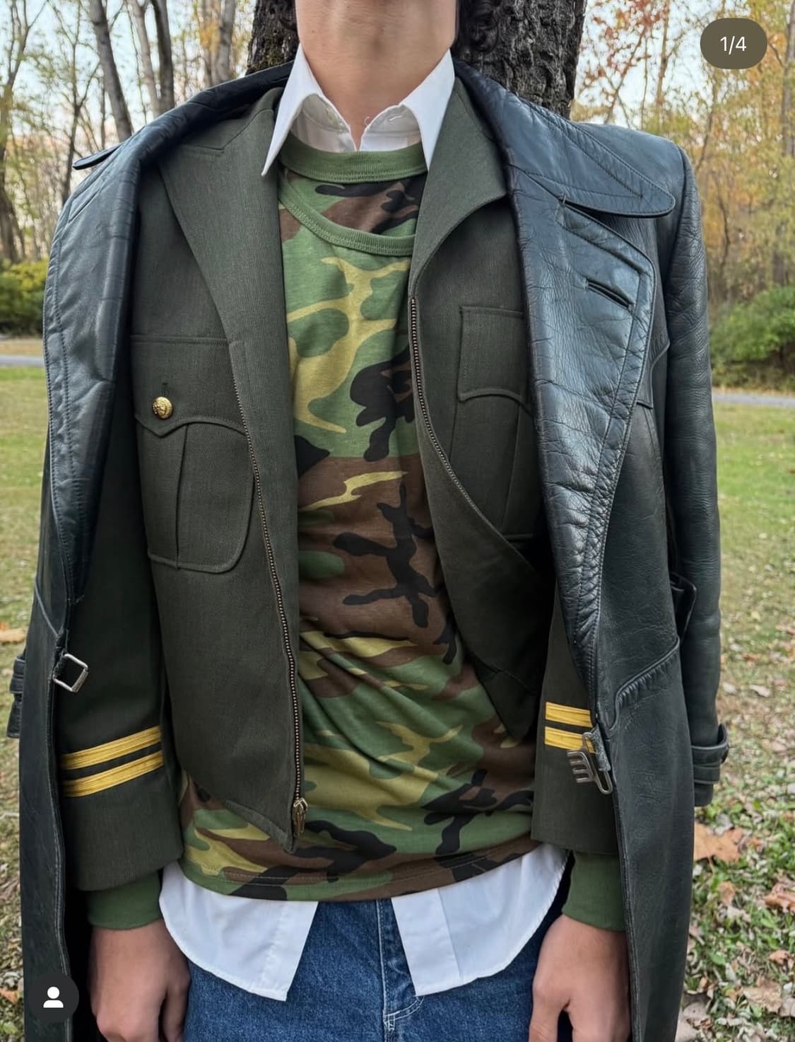 at is at 트리플 레이어드 티셔츠 (카모) 상품이미지2