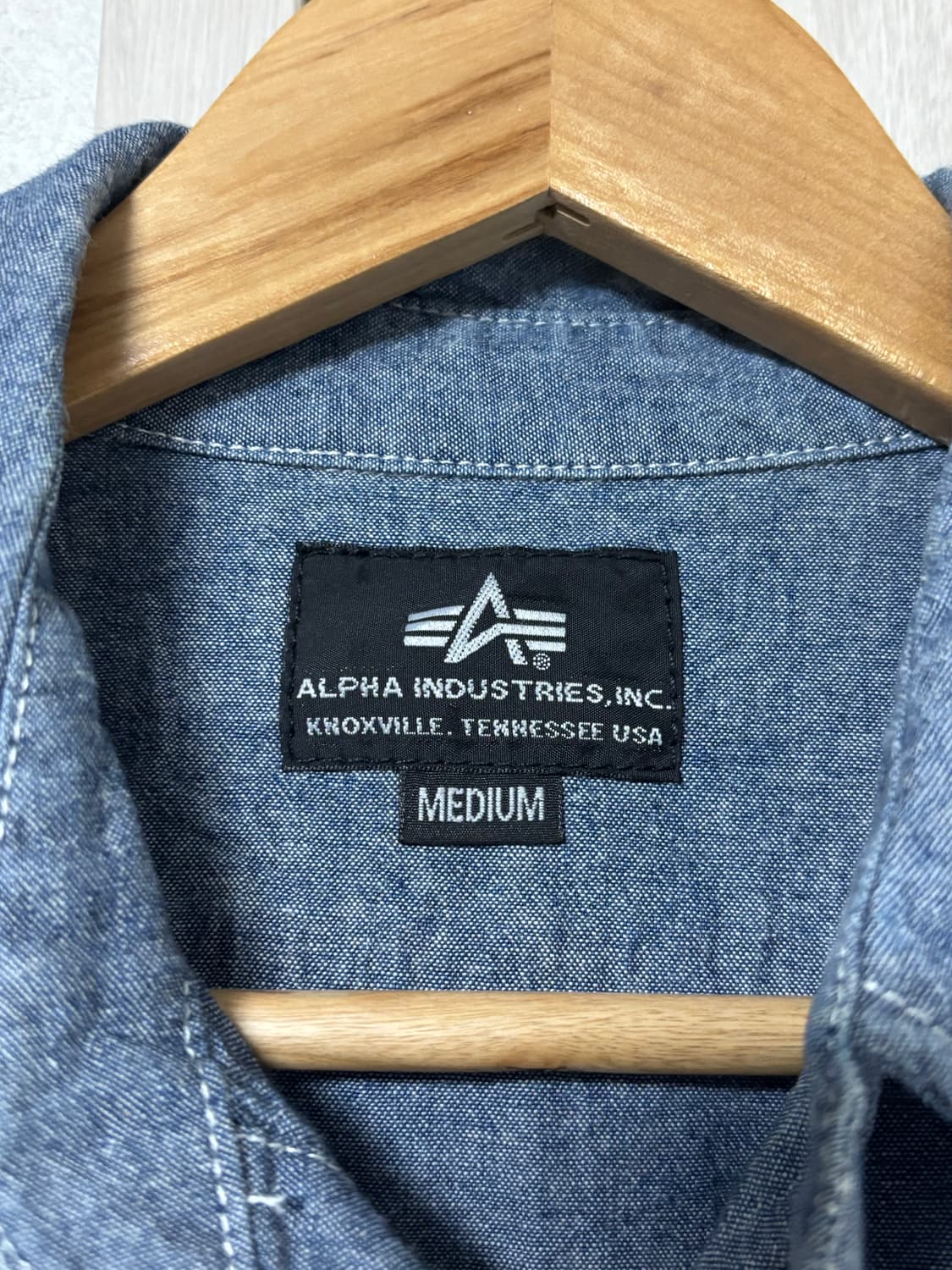 Alpha 알파 샴브레이 셔츠 상품이미지5