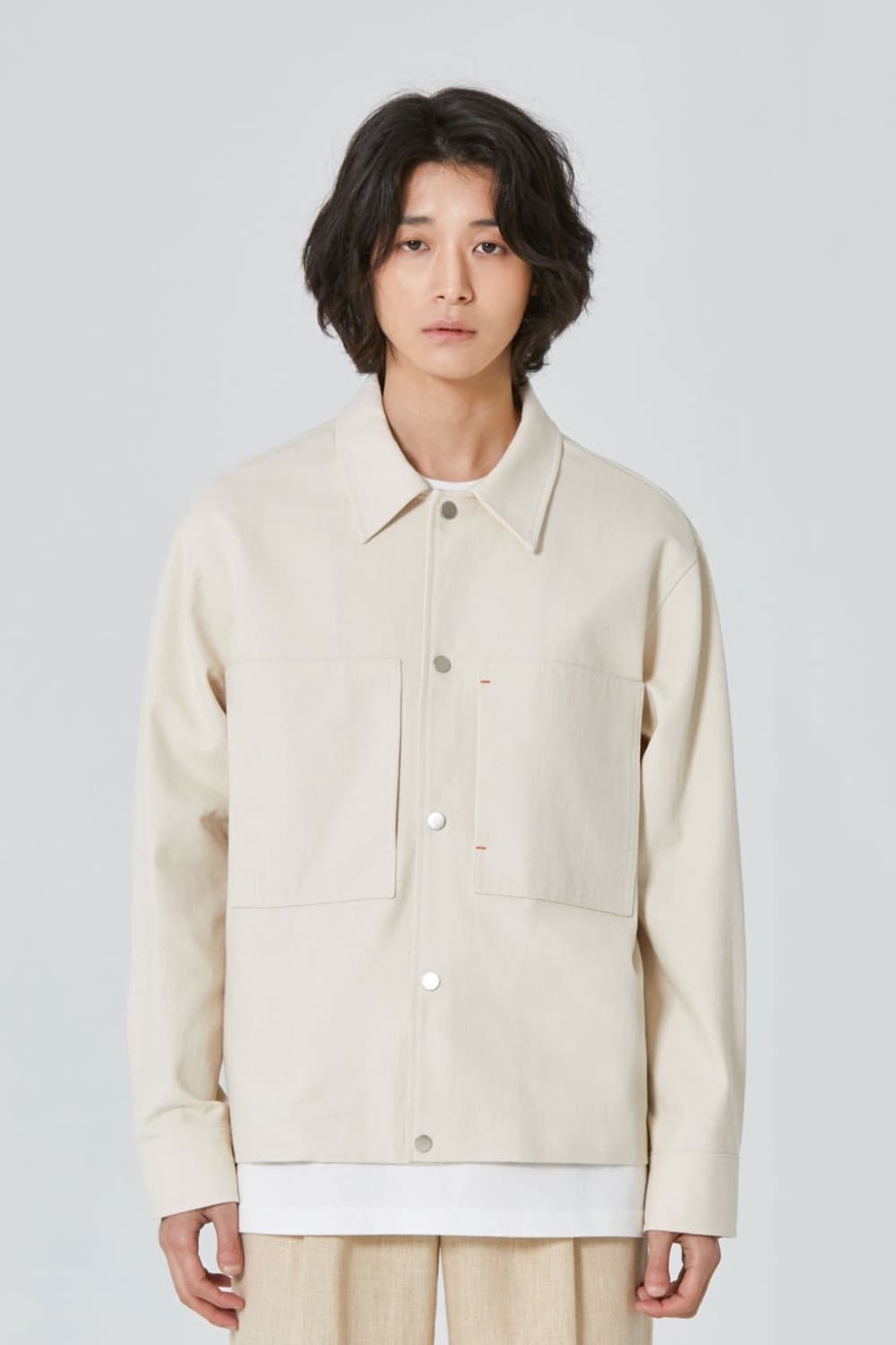 밈더워드로브 ELOY 포켓 데님 트러커 / 크림 / M 상품이미지1