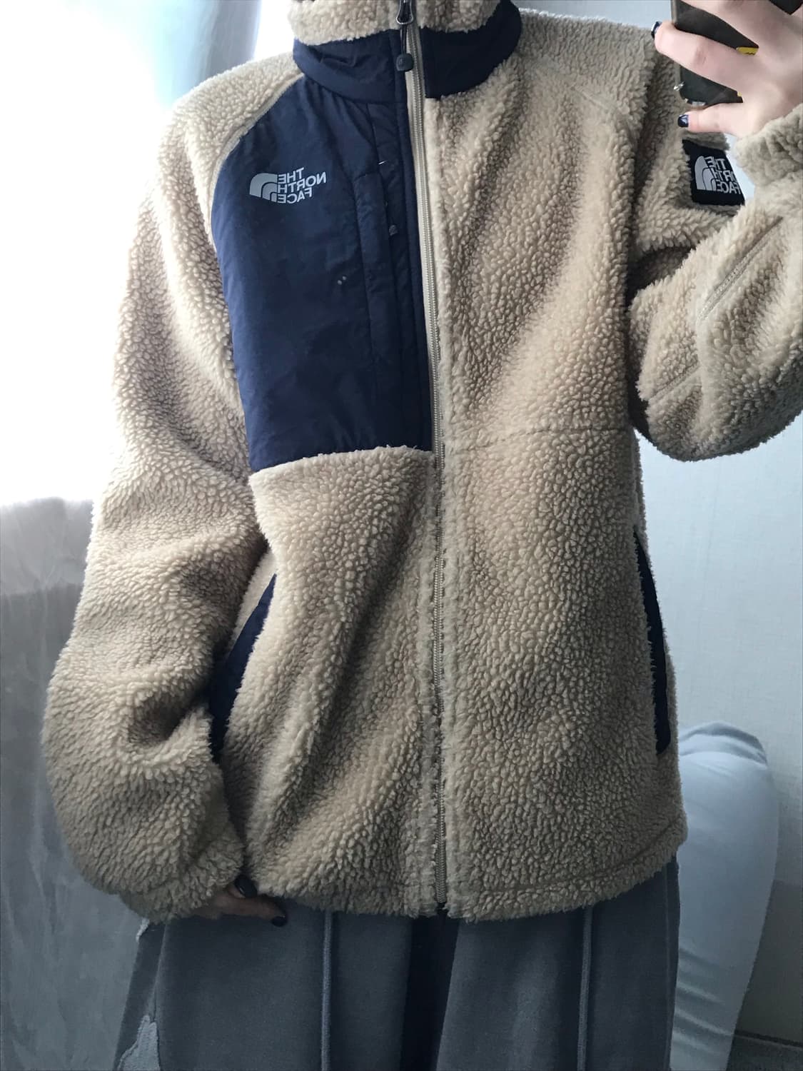 노페 베이지 후리스 상품이미지4