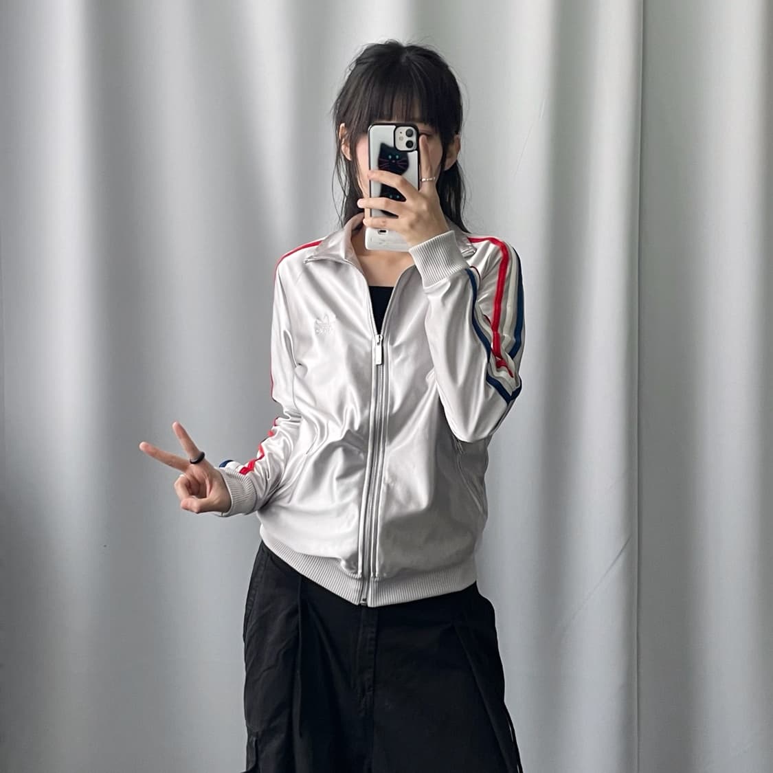 아디다스 루즈핏 실버그레이 40주년 유로파 져지 상품이미지2