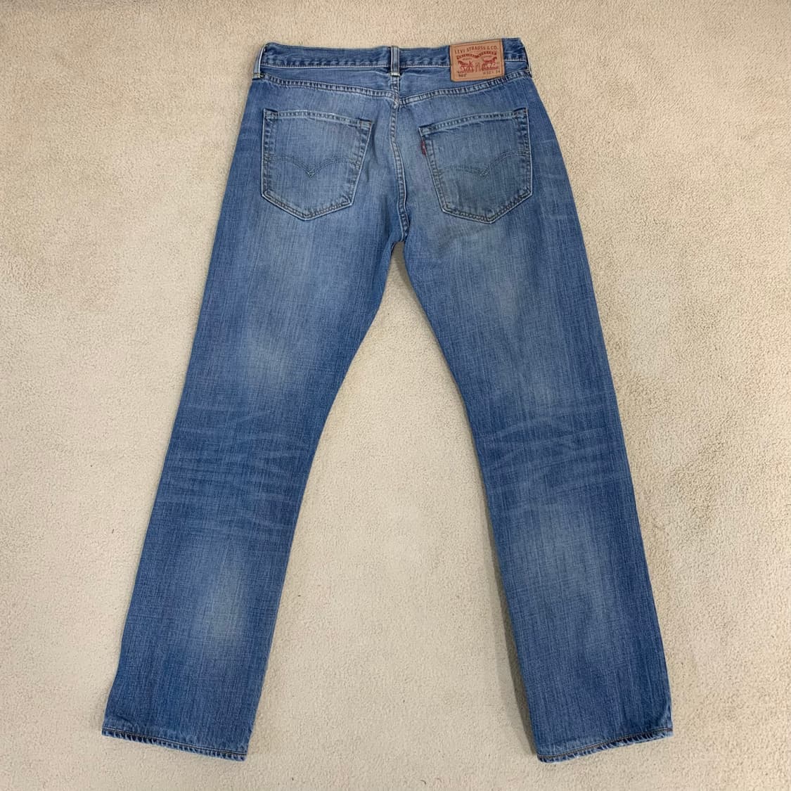 빈티지 리바이스 501 워싱 데님팬츠(31사이즈) 남자청바지 중청 상품이미지3